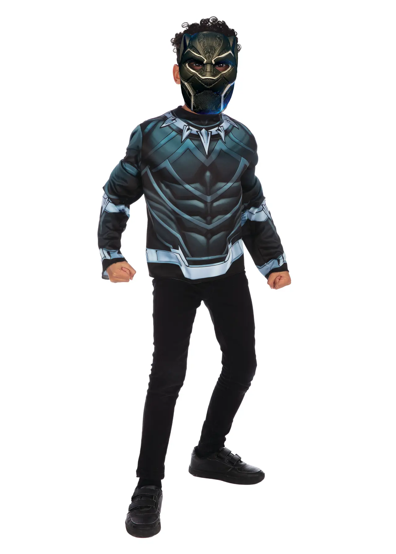 Black Panther top og maske – kostume til børn