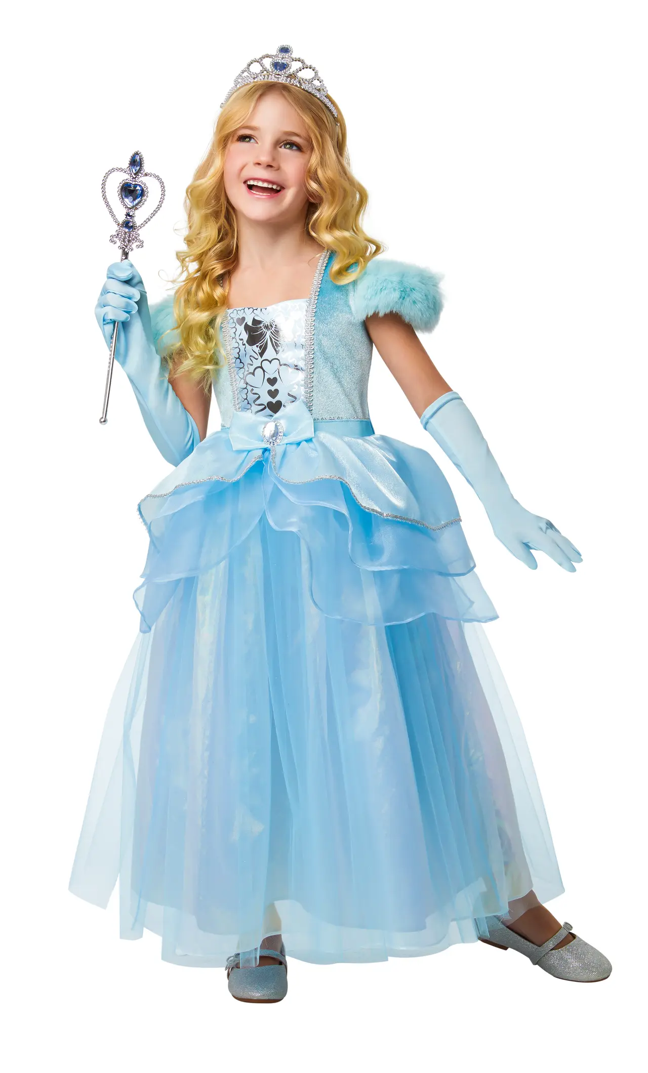Blå prinsesse – kostume til piger