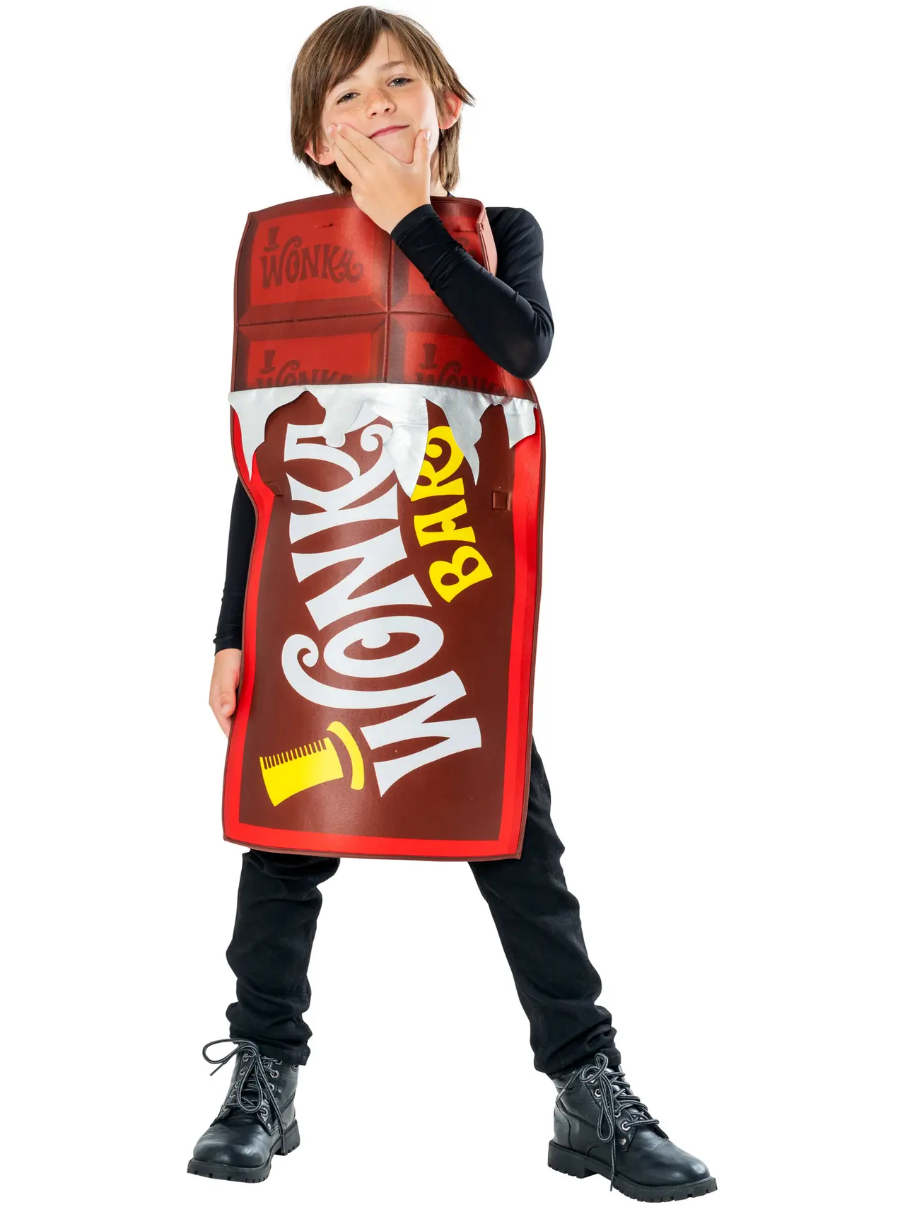 Wonka-chokoladebar – kostume til drenge
