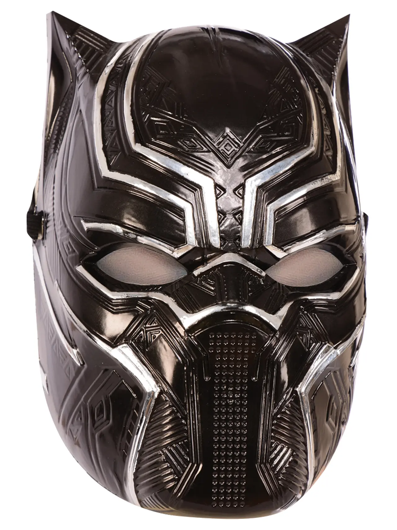 Black Panther metallisk halvmaske