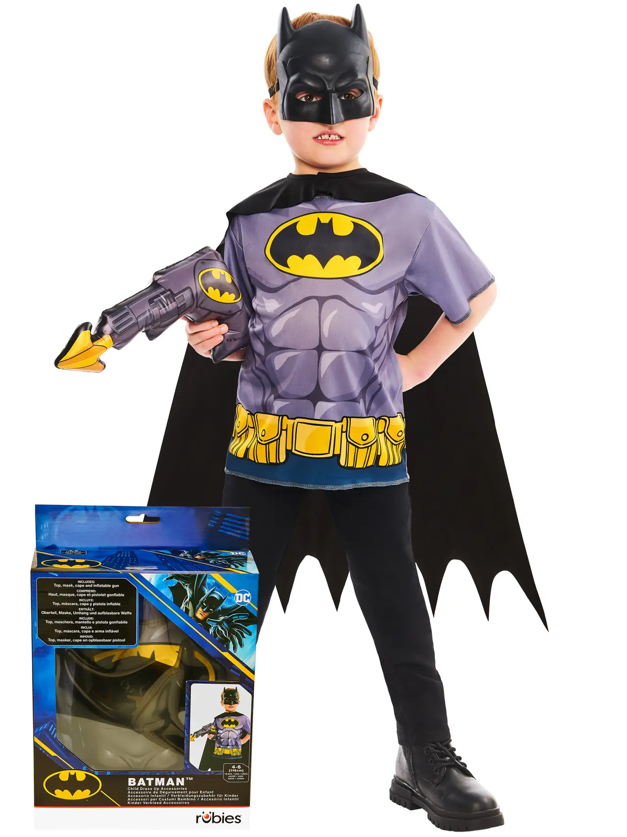 Batman kappe og maske gavesæt – kostume til børn