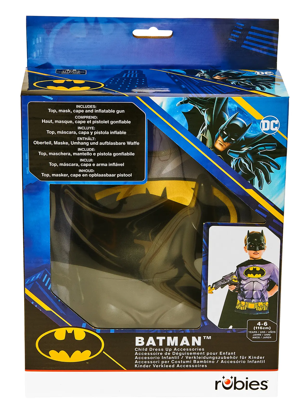 Batman kappe og maske gavesæt – kostume til børn