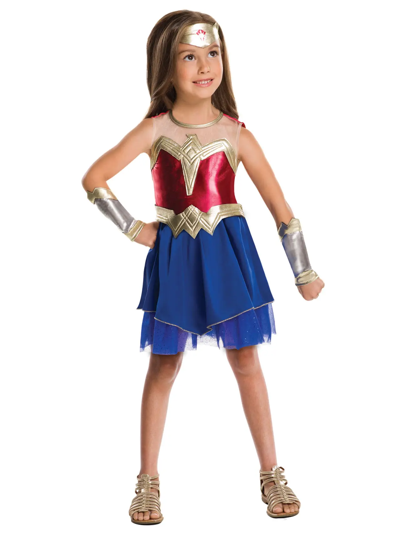Wonder Woman – kostume til piger, 9-10 år