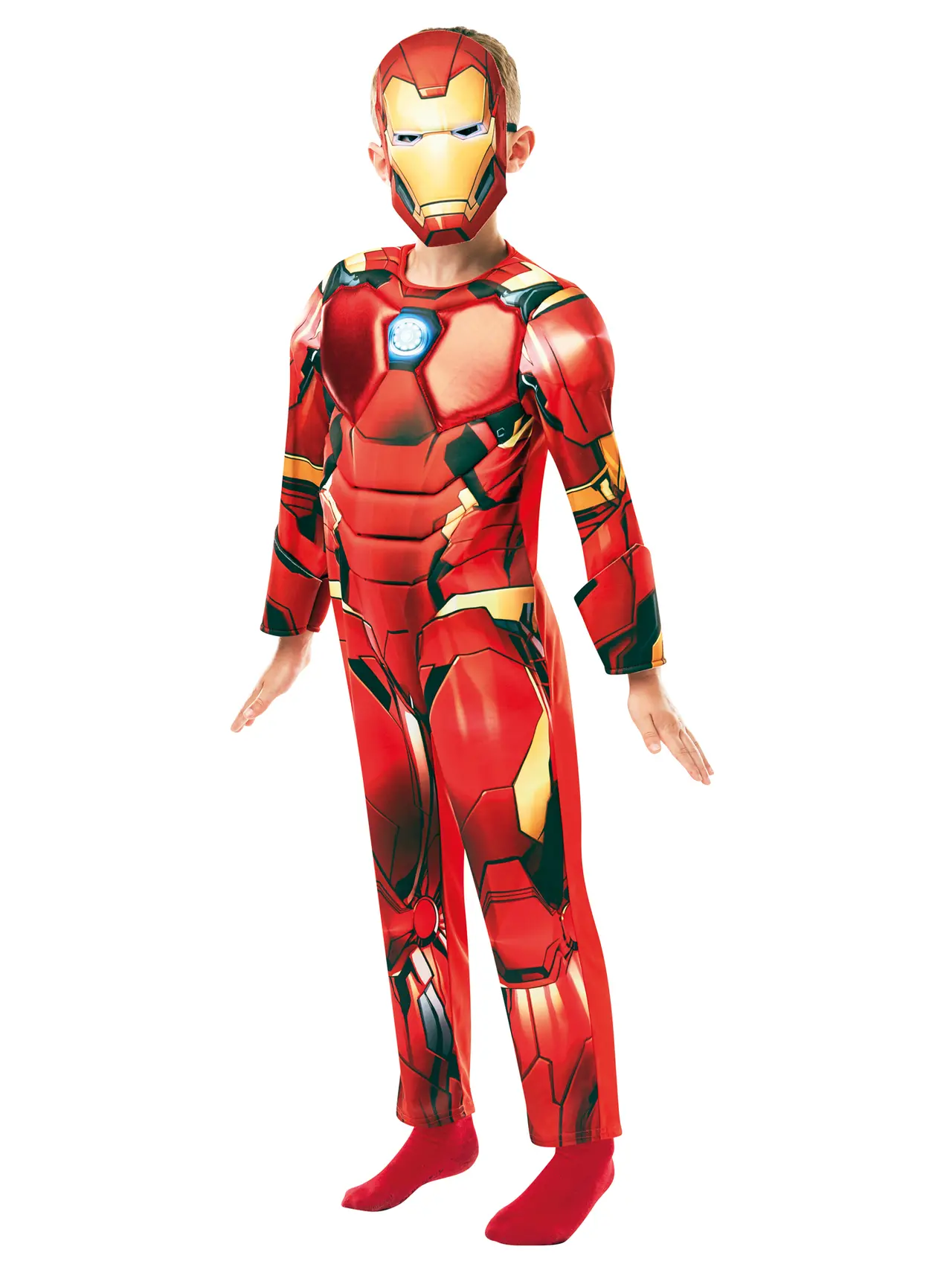 Iron Man Deluxe – kostume til drenge, 3-8 år