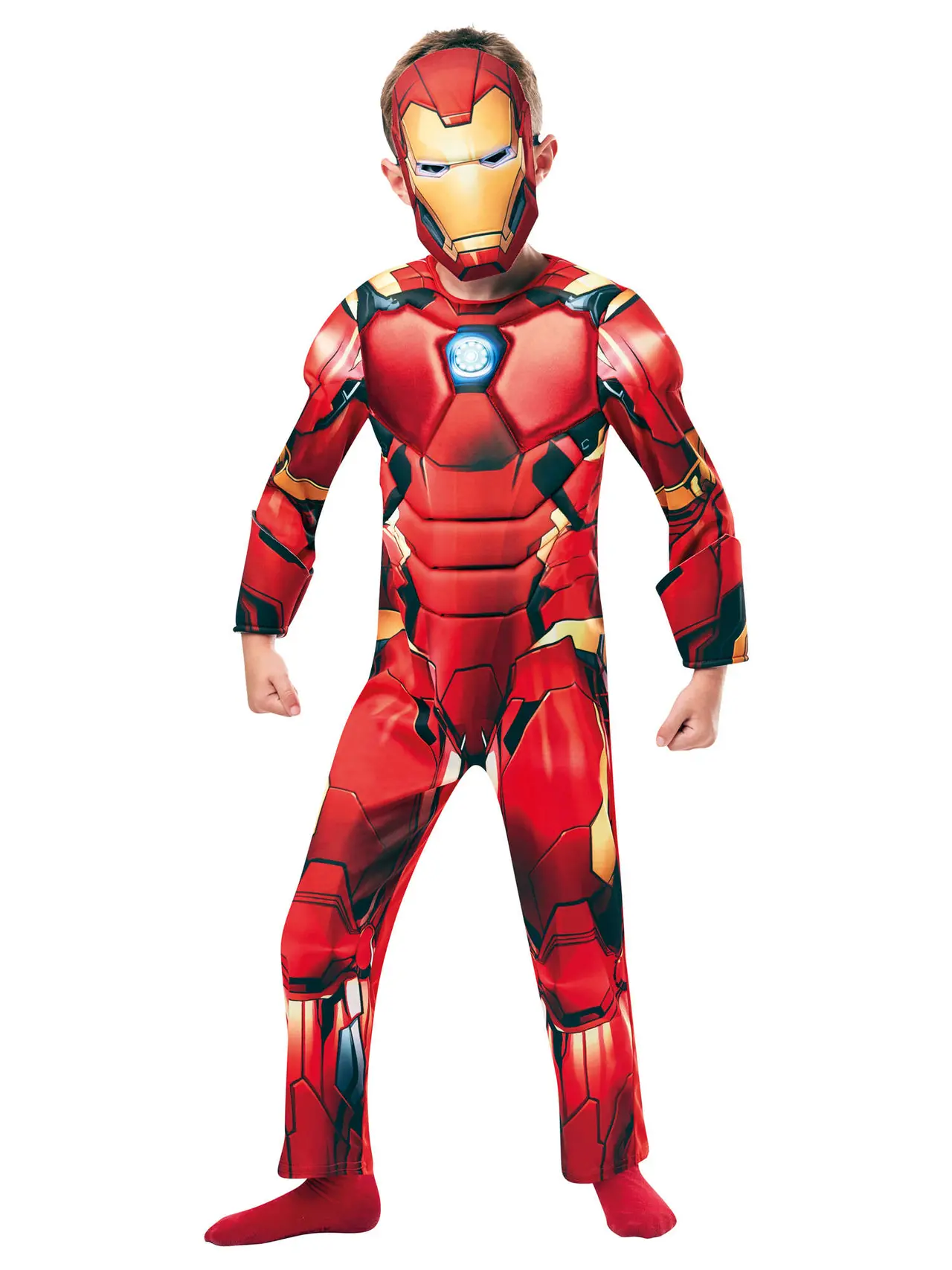 Iron Man Deluxe – kostume til drenge, 3-8 år