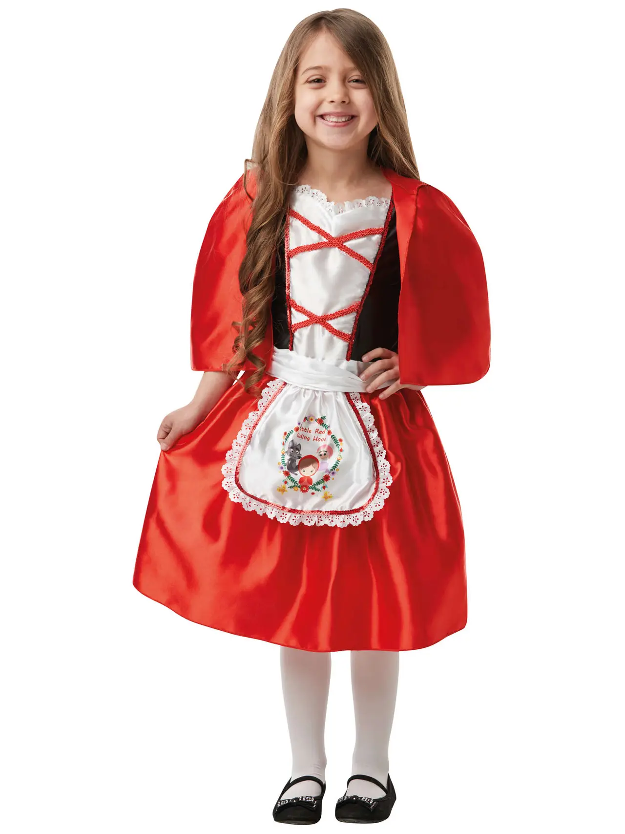 Rødhætte – kostume til piger, 3-8 år