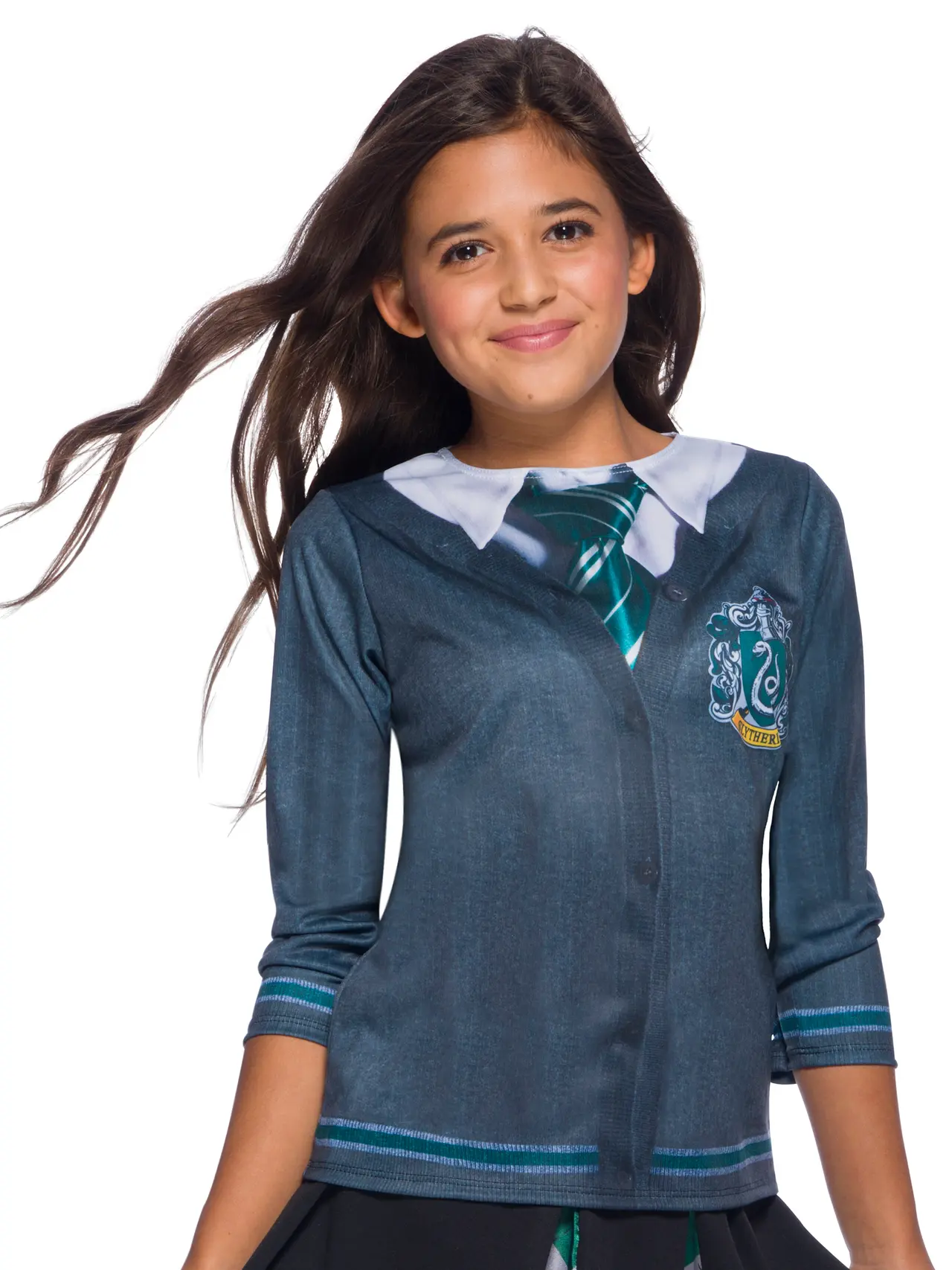 Slytherin-top – kostume til piger