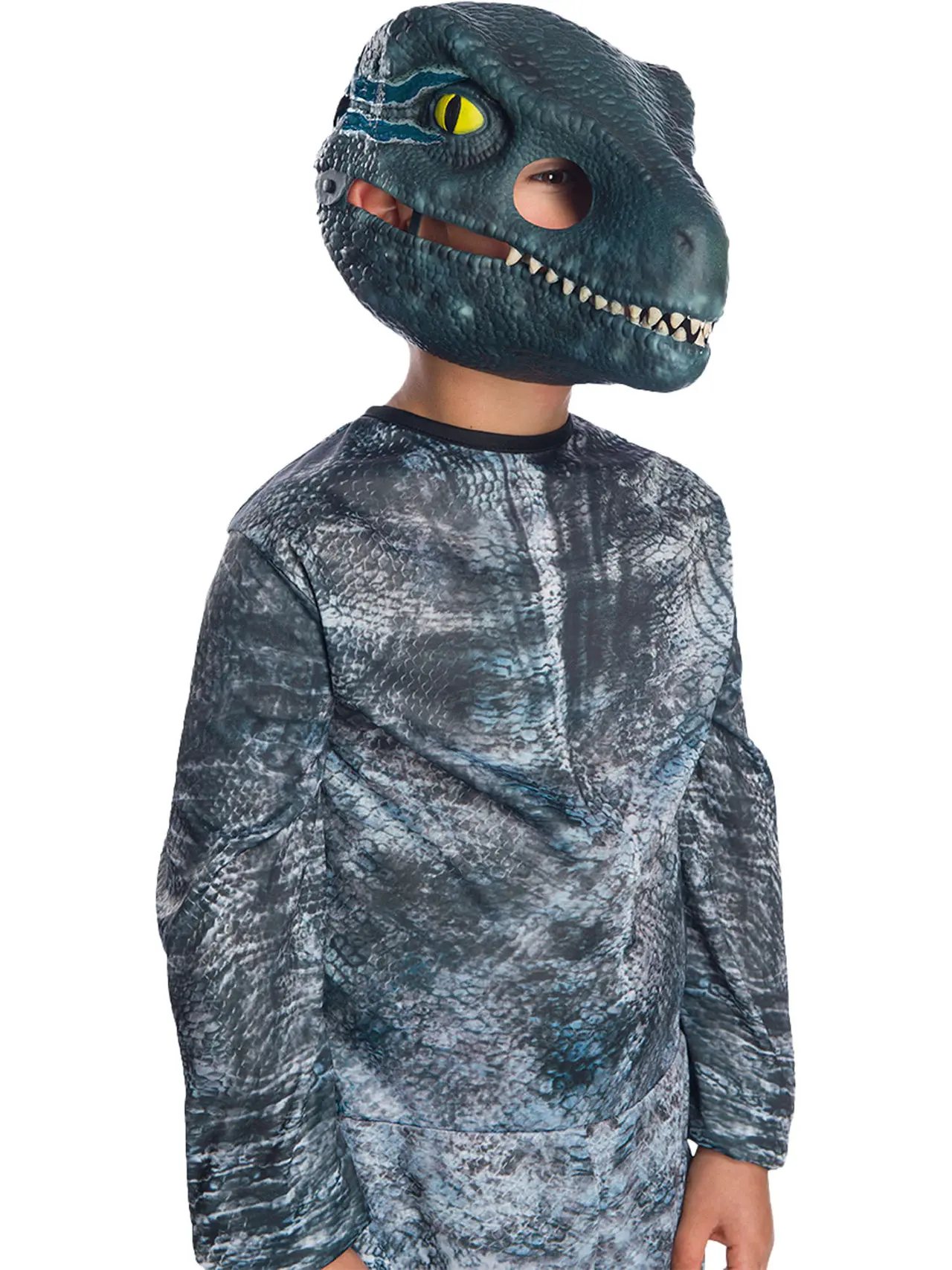 Jurassic World Velociraptor Blue-maske med bevægelig kæbe