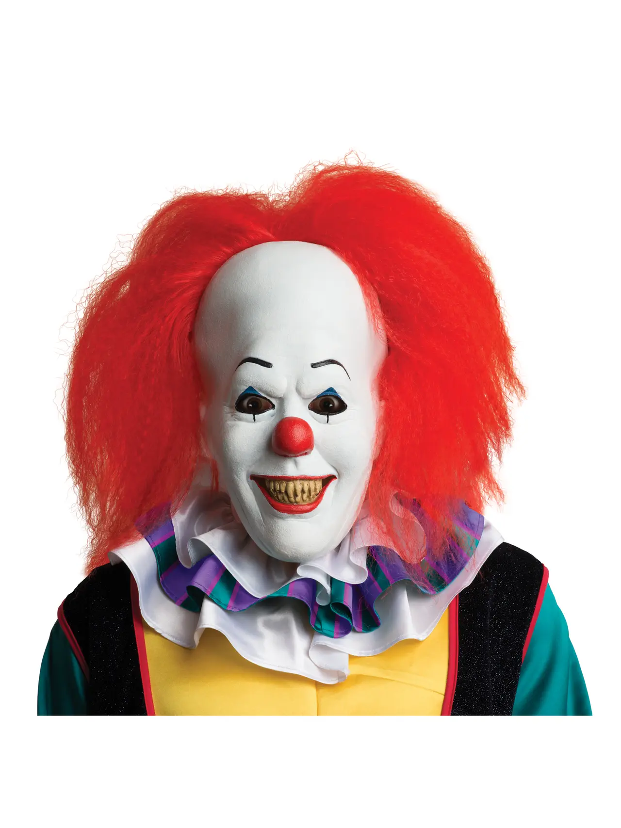 Pennywise-latexmaske med rødt hår