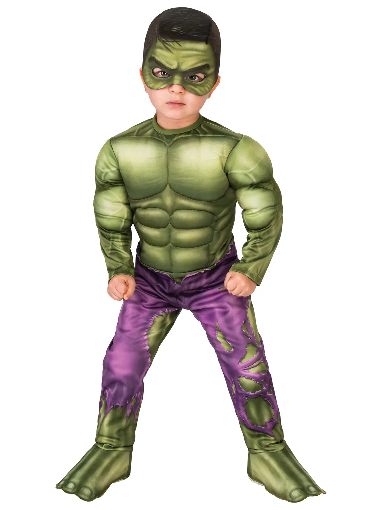 Hulk Deluxe – kostume til børn, 2-3 år