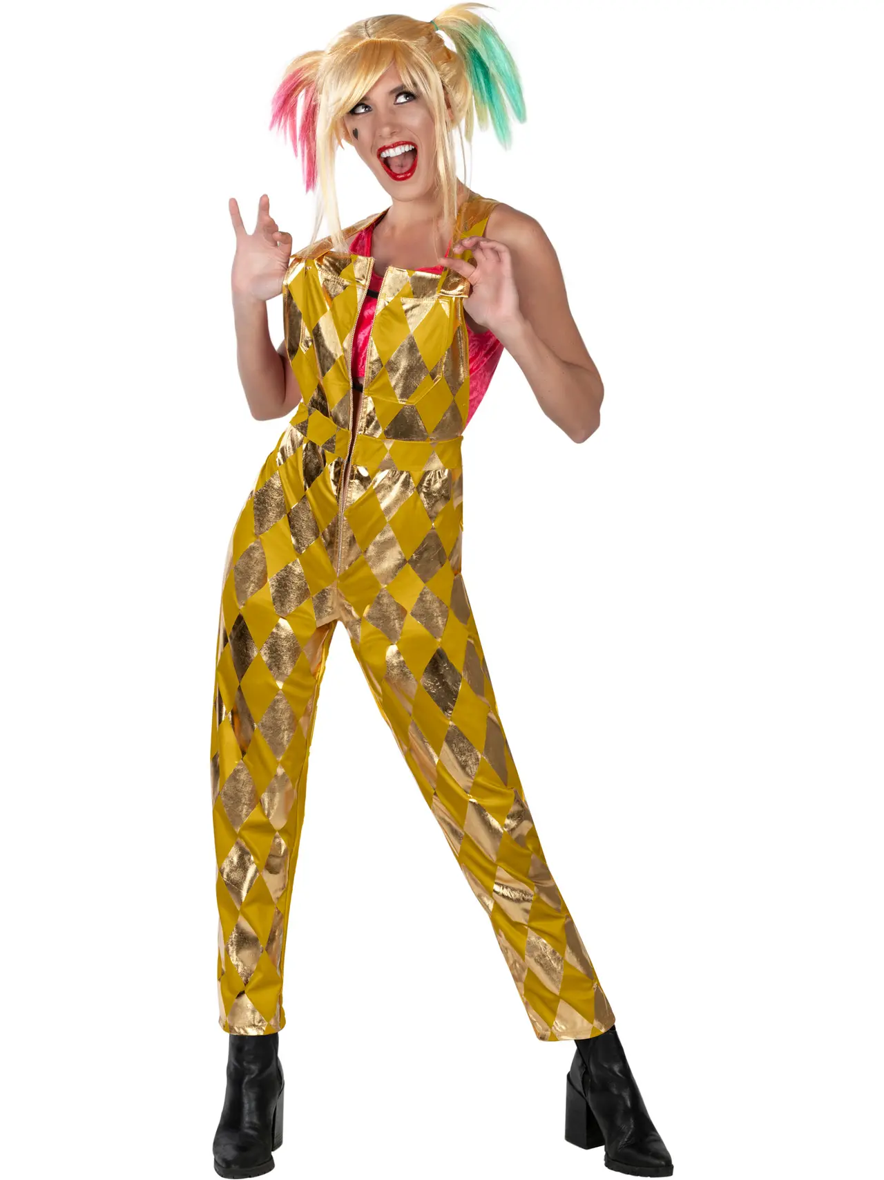 Harley Quinn jumpsuit – kostume til damer (model 702203)