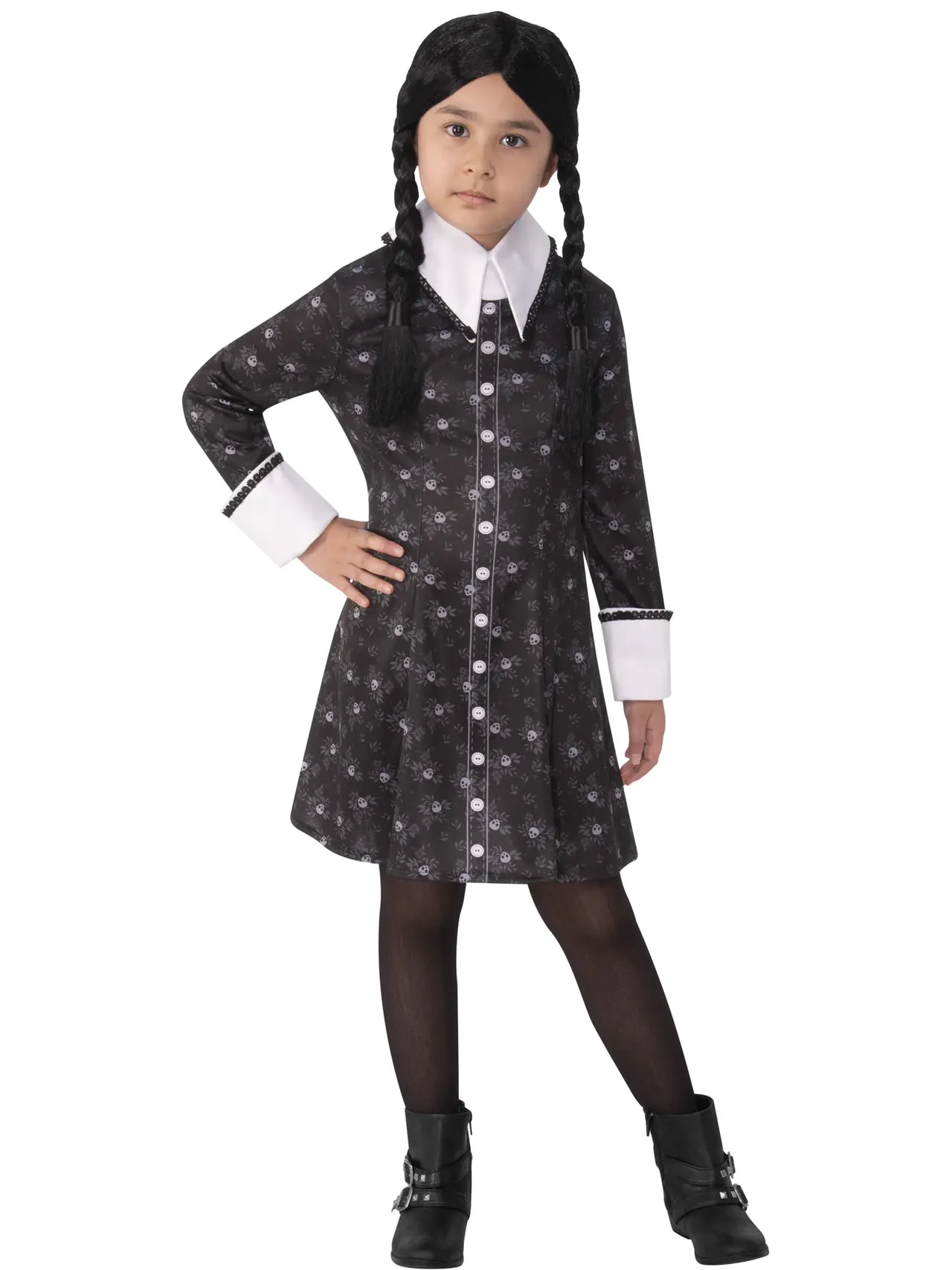 Wednesday Addams – kostume til piger