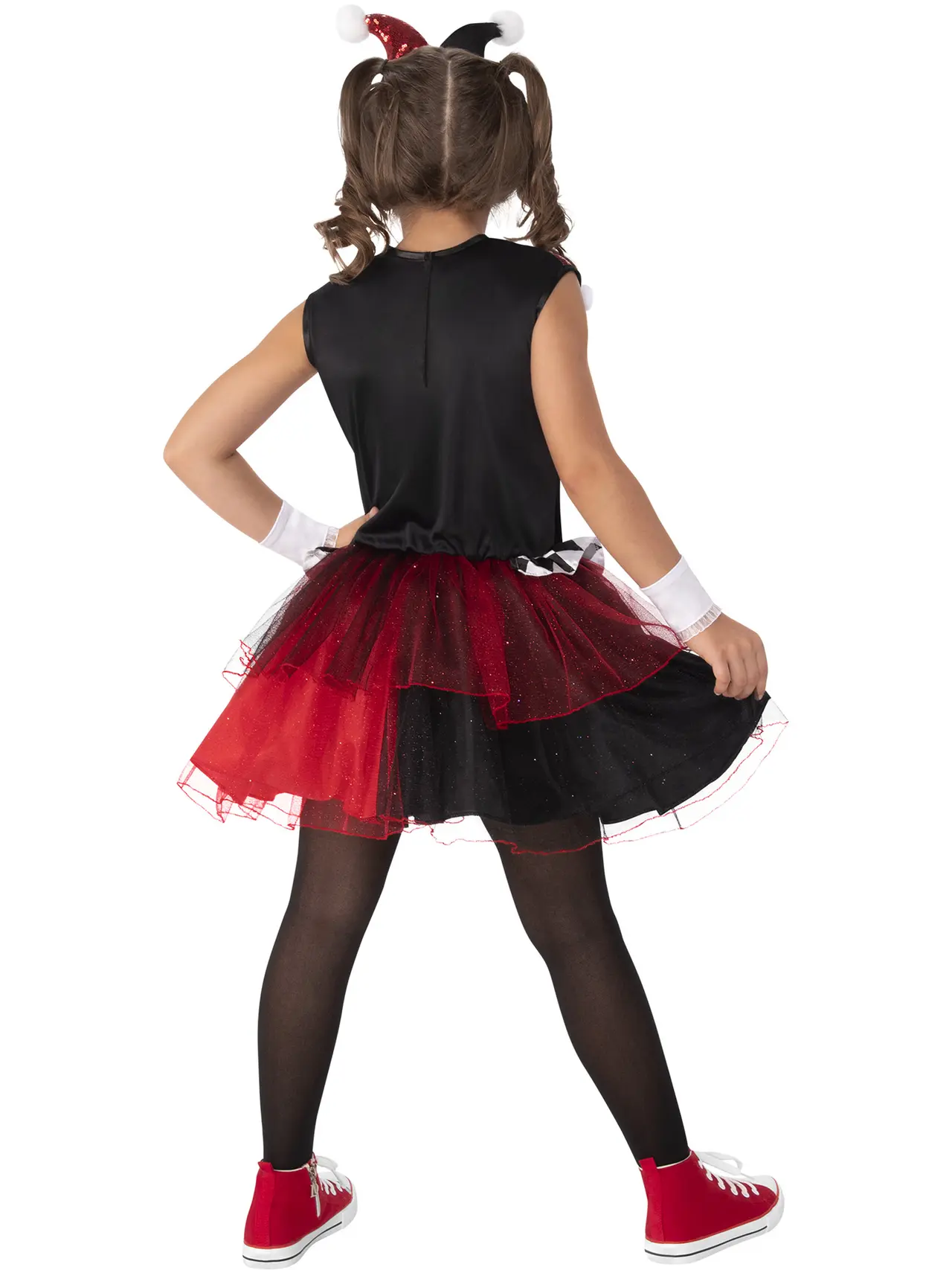 Harley Quinn Deluxe – kostume til piger, 3-12 år