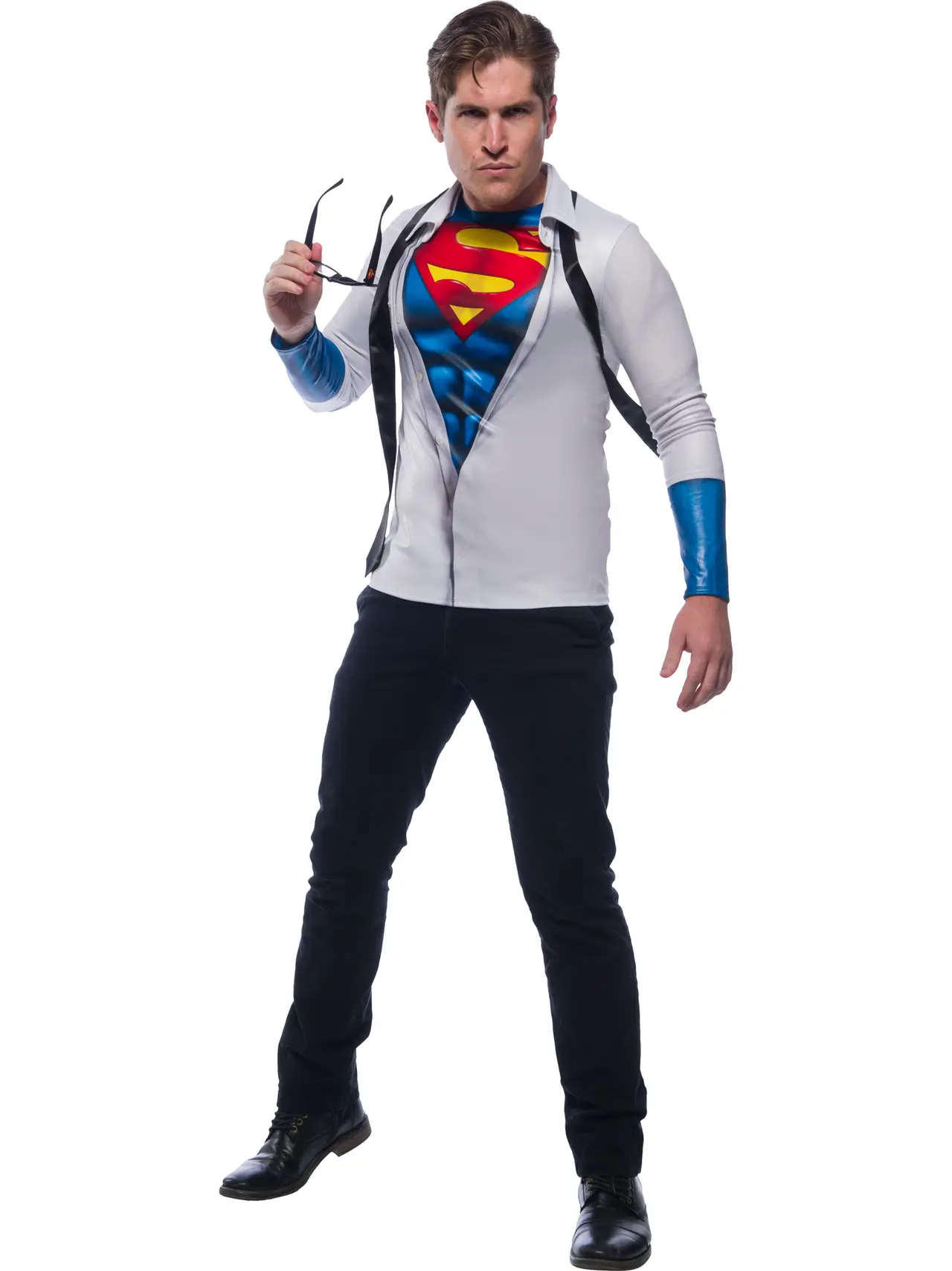 Superman fotoprint-top – kostume til herrer