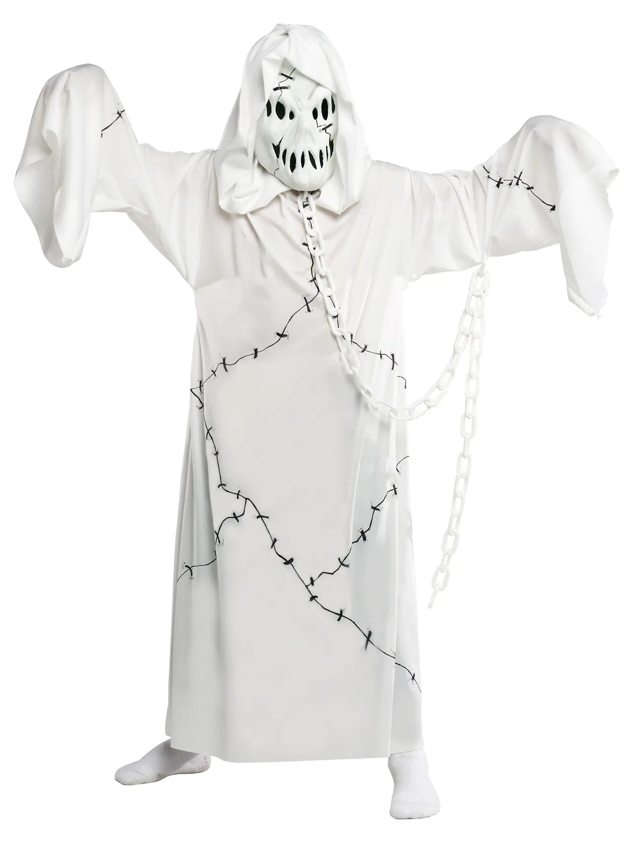 Spøgelsesghoul – kostume til drenge