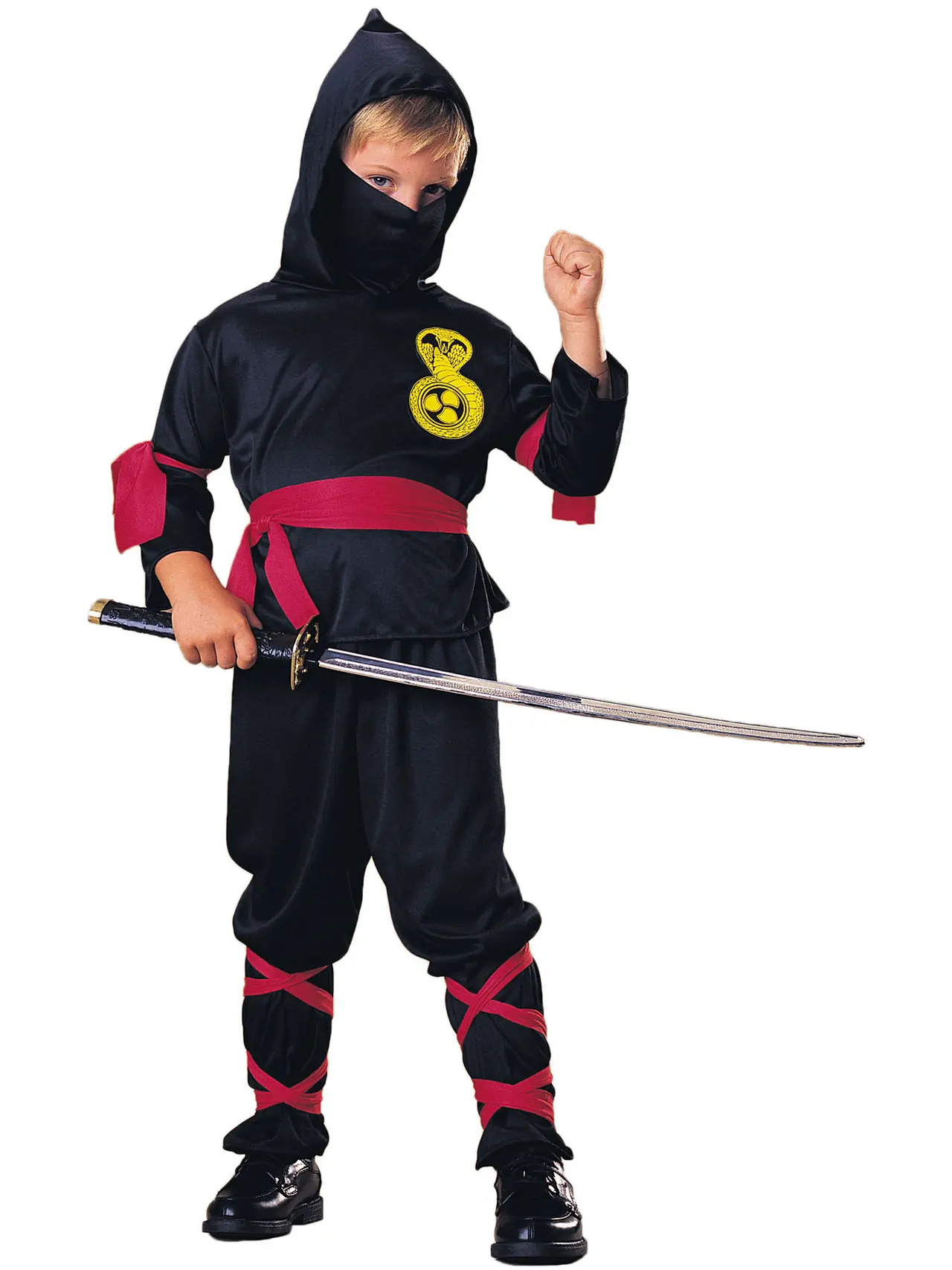 Sort ninja – kostume til drenge