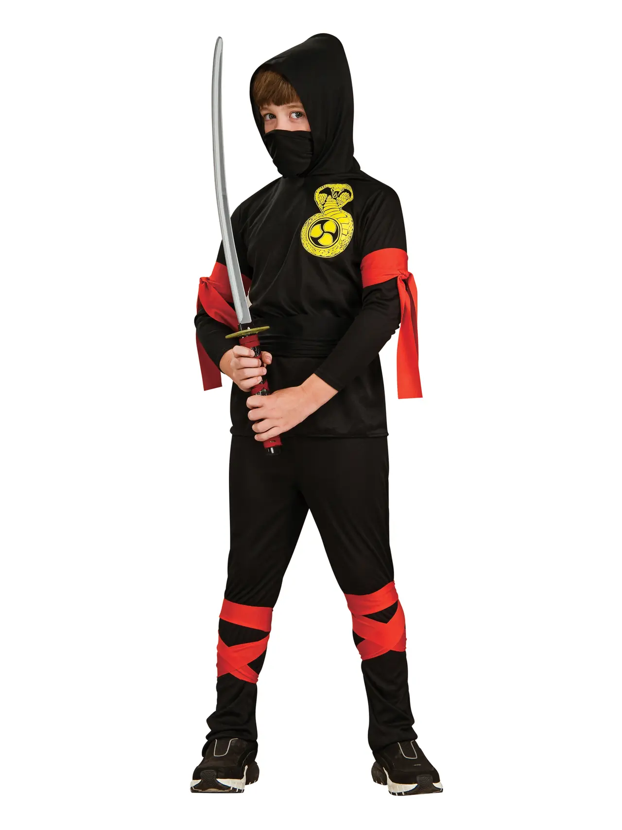 Sort ninja – kostume til drenge