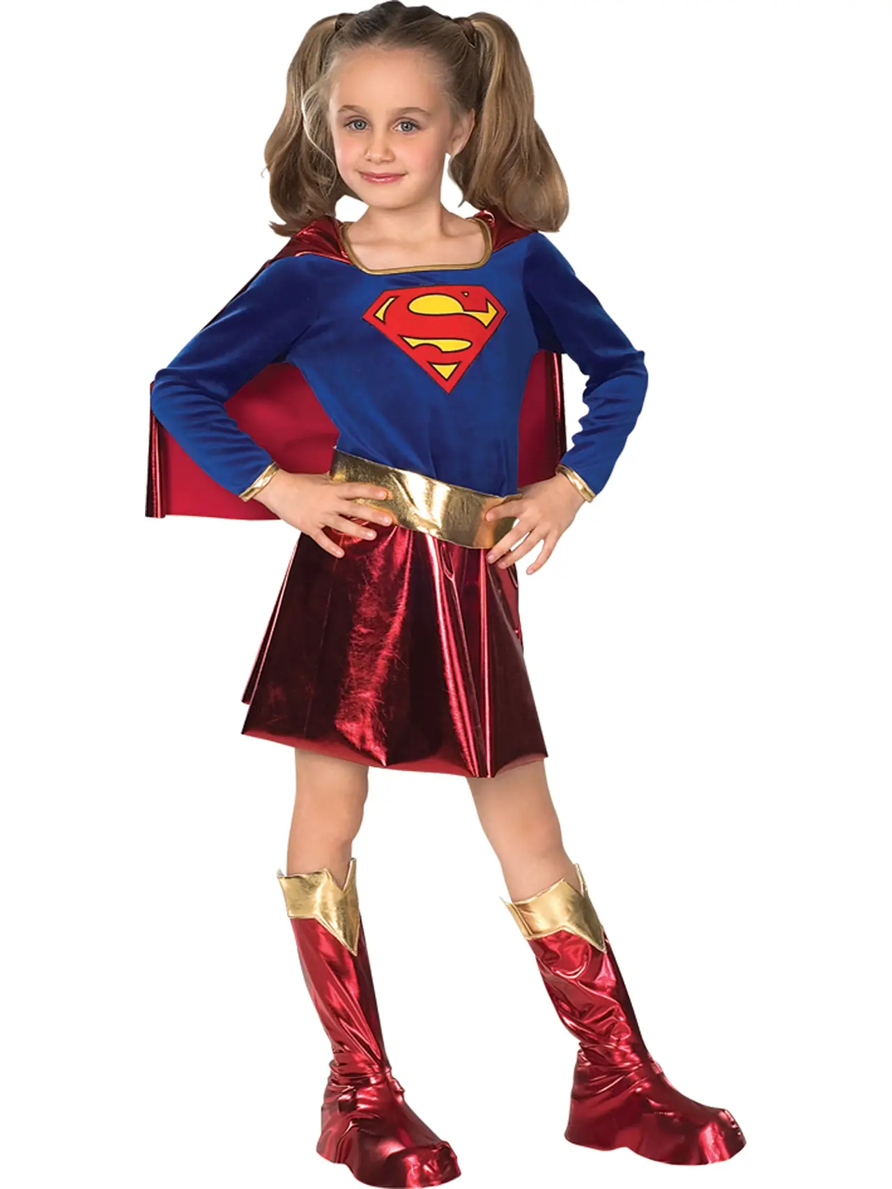 Supergirl Deluxe – kostume til piger, 4-14 år