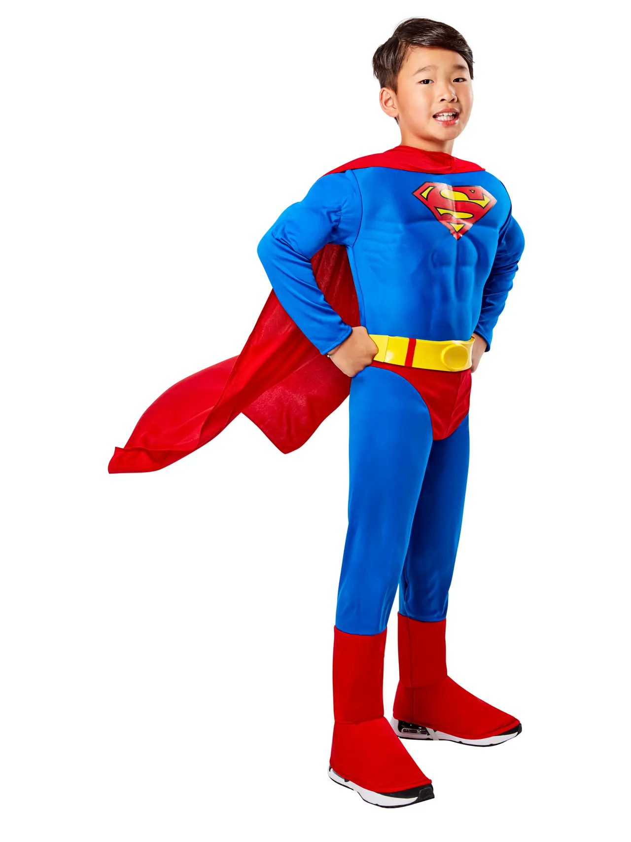 Superman Deluxe med muskelbryst – kostume til drenge