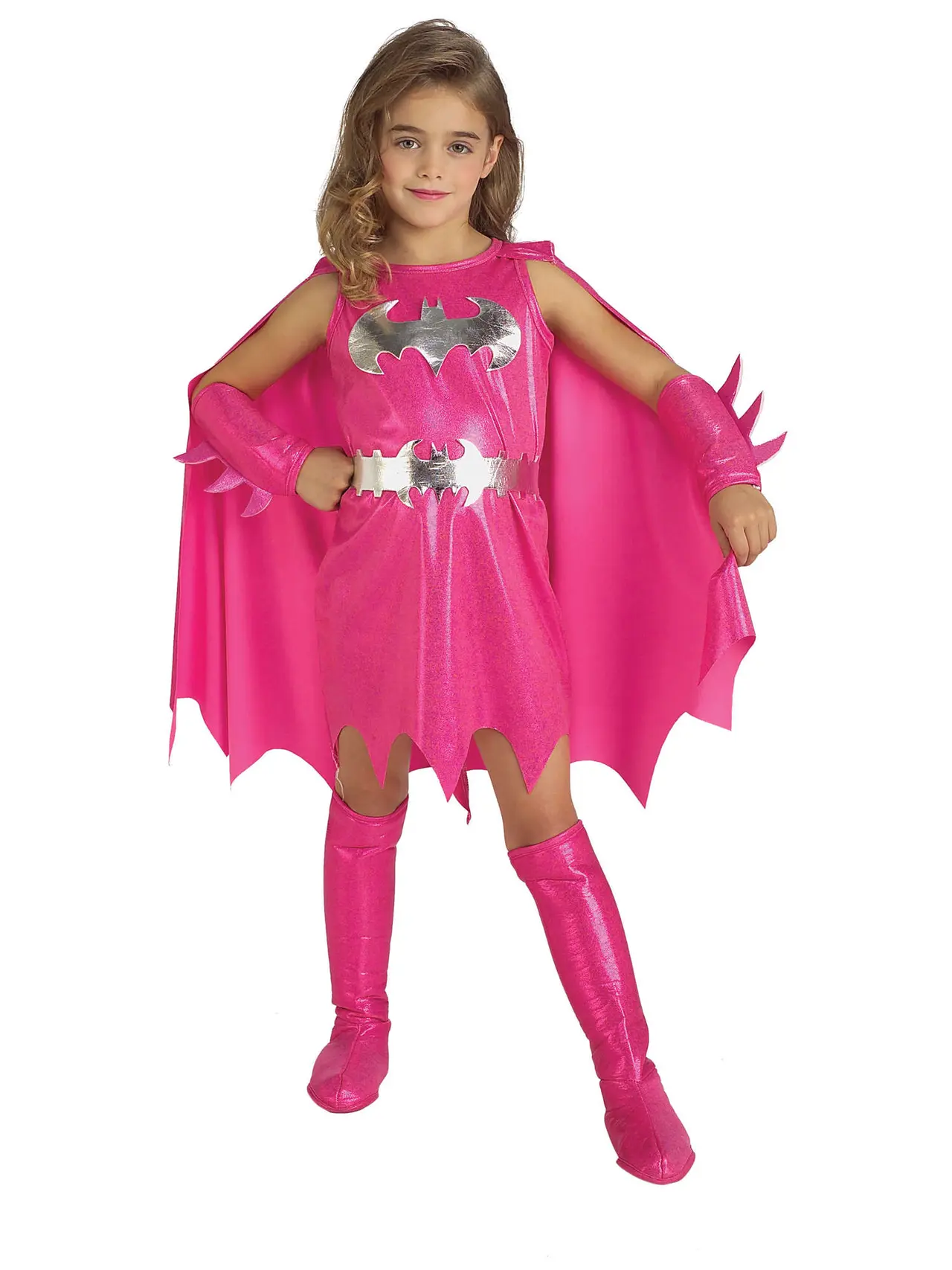 Lyserød Batgirl – kostume til piger
