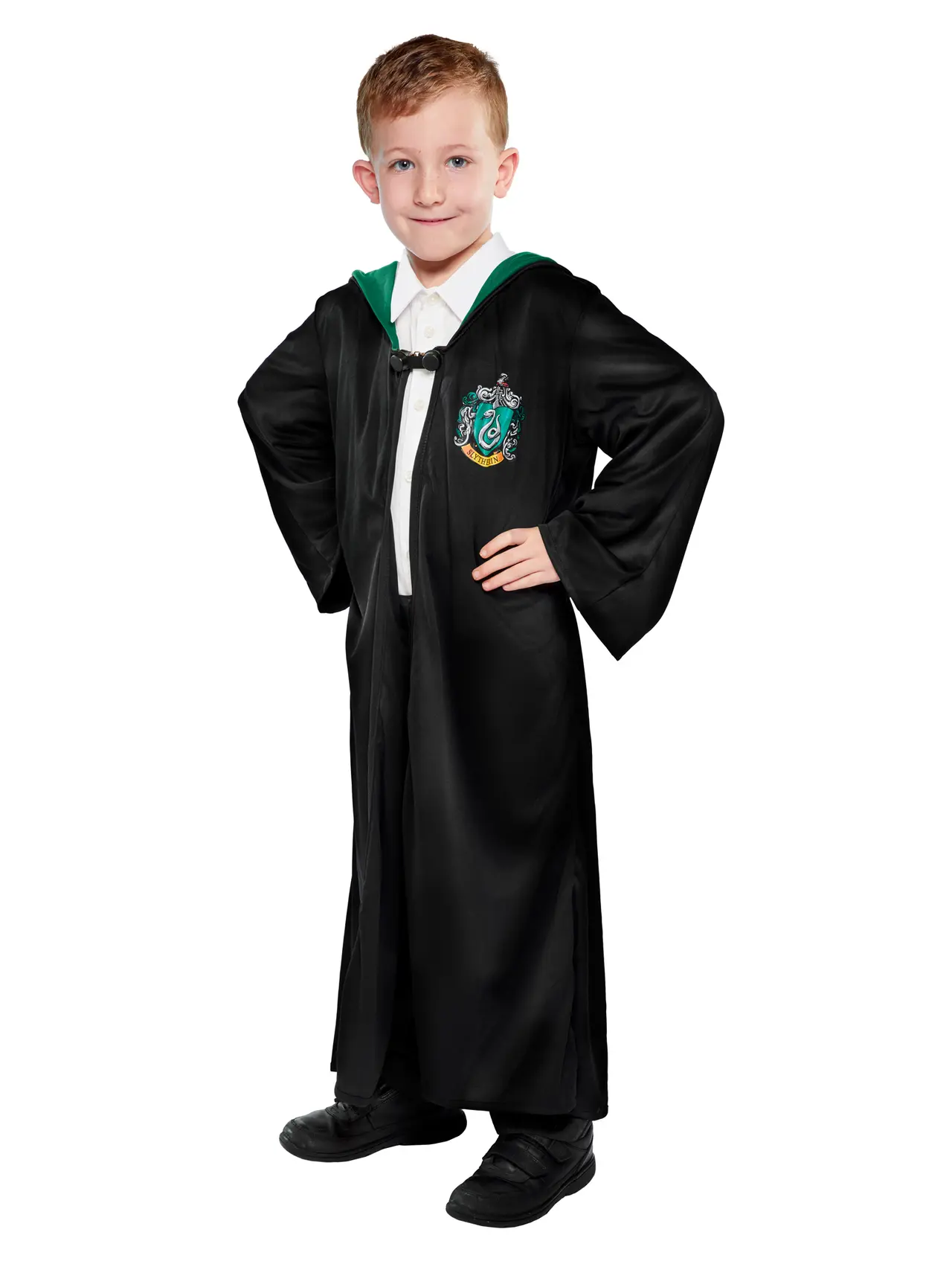 Slytherin-kåbe – kostume til drenge