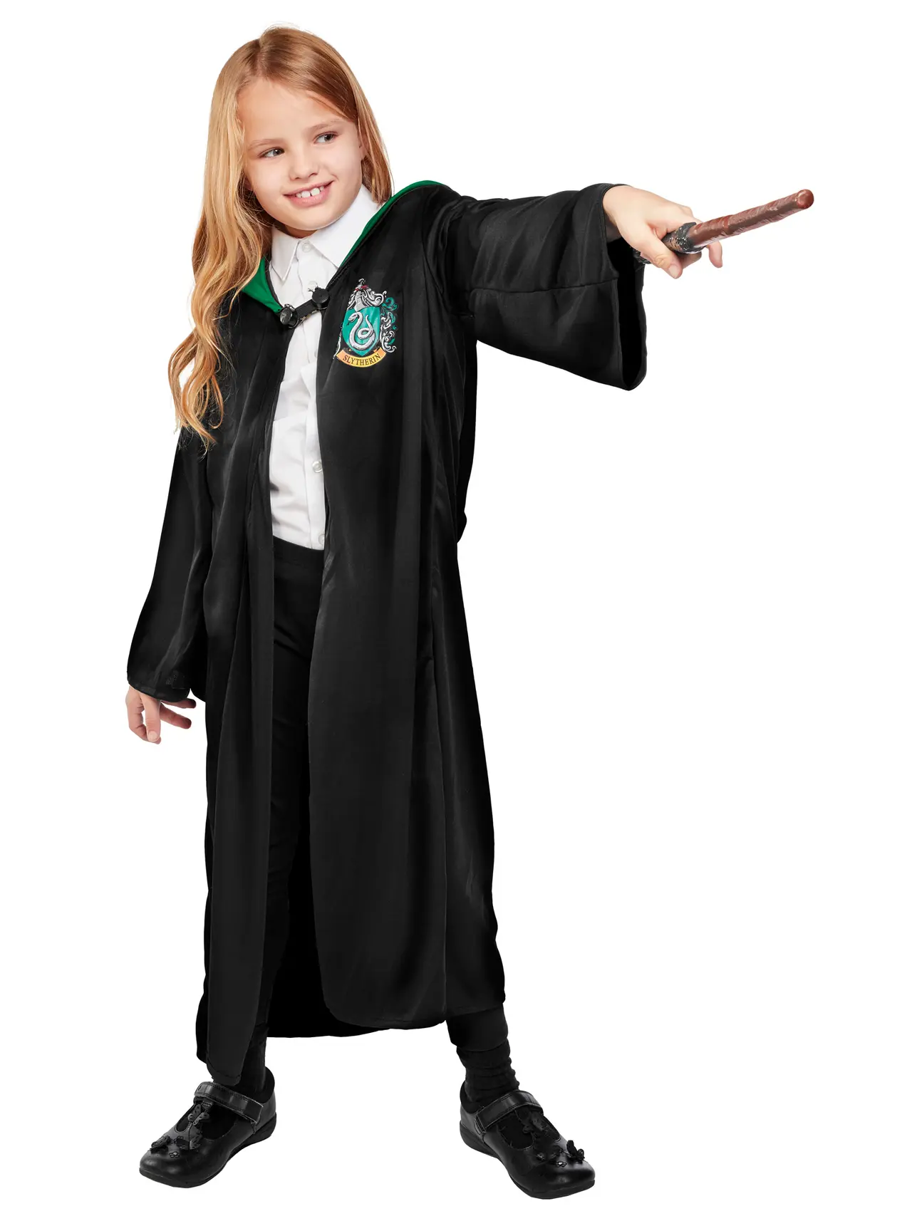 Slytherin-kåbe – kostume til drenge
