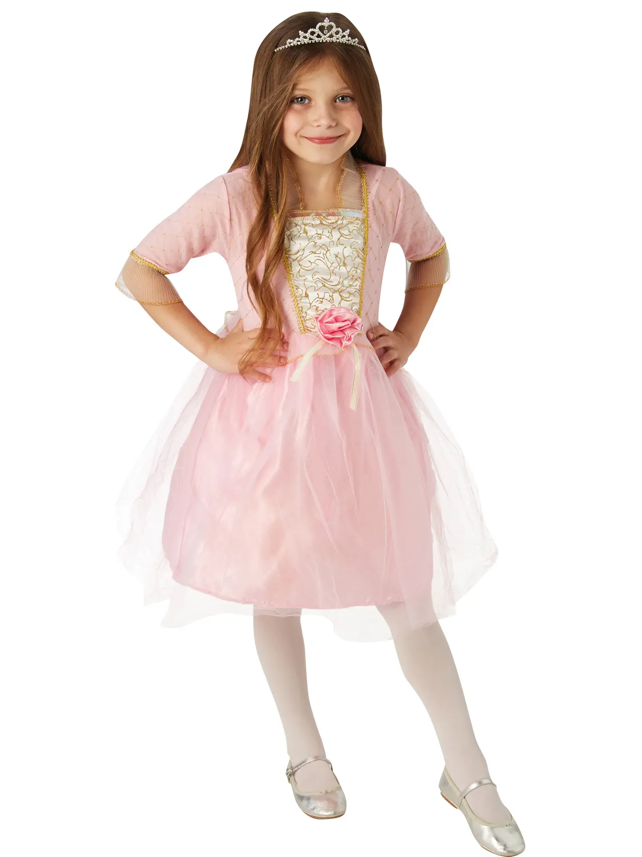Rosenprinsesse med lys deluxe – kostume til piger