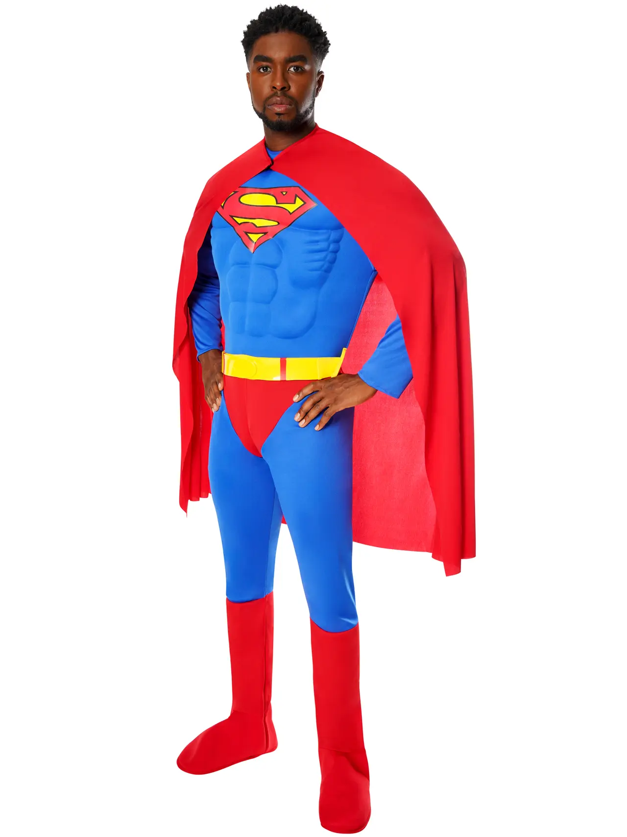 Superman Deluxe med muskelbryst – kostume til herrer