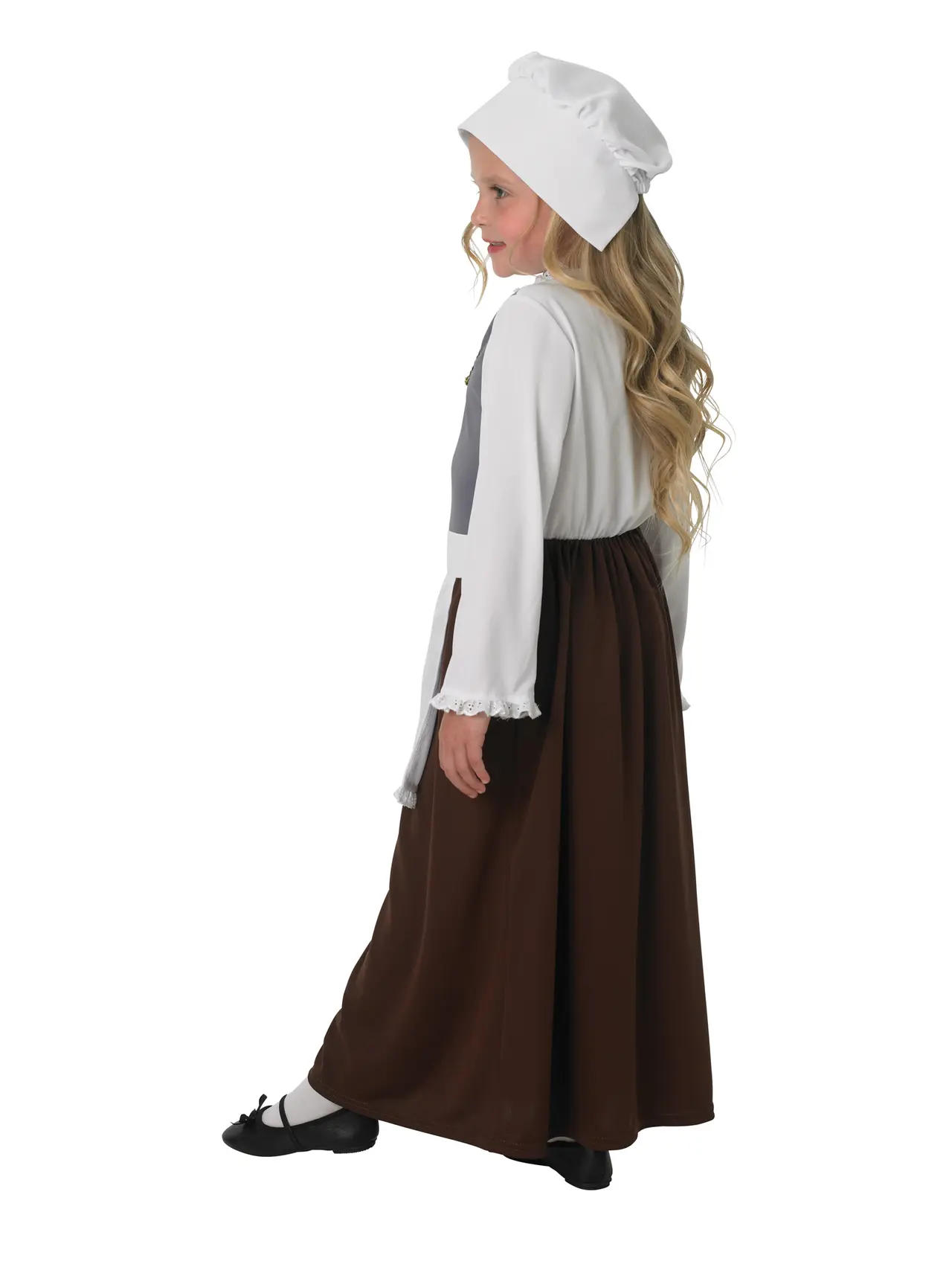 Tudorpige – kostume til piger, 3-8 år