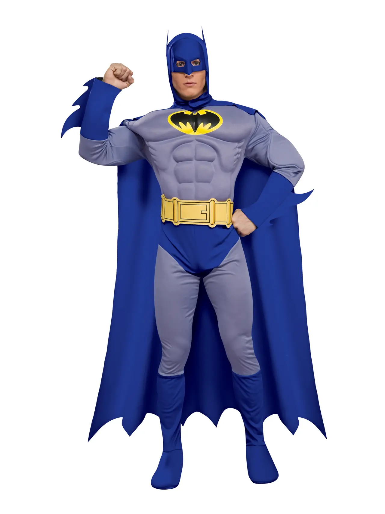 Batman Deluxe med muskelbryst – kostume til herrer
