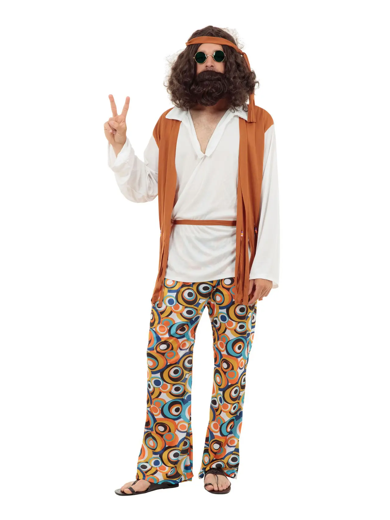 Hippie-mand – kostume til herrer