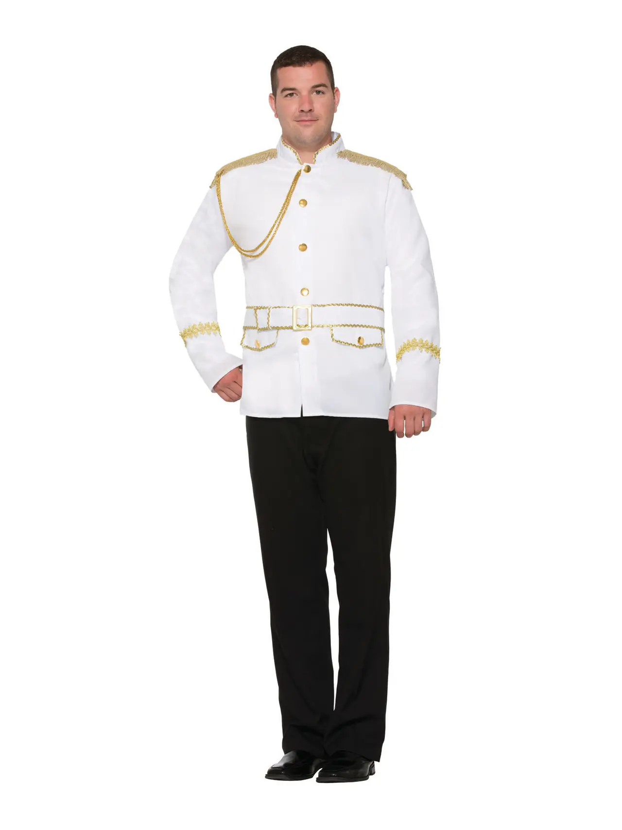 Prinsejakke i hvid uniformsstil