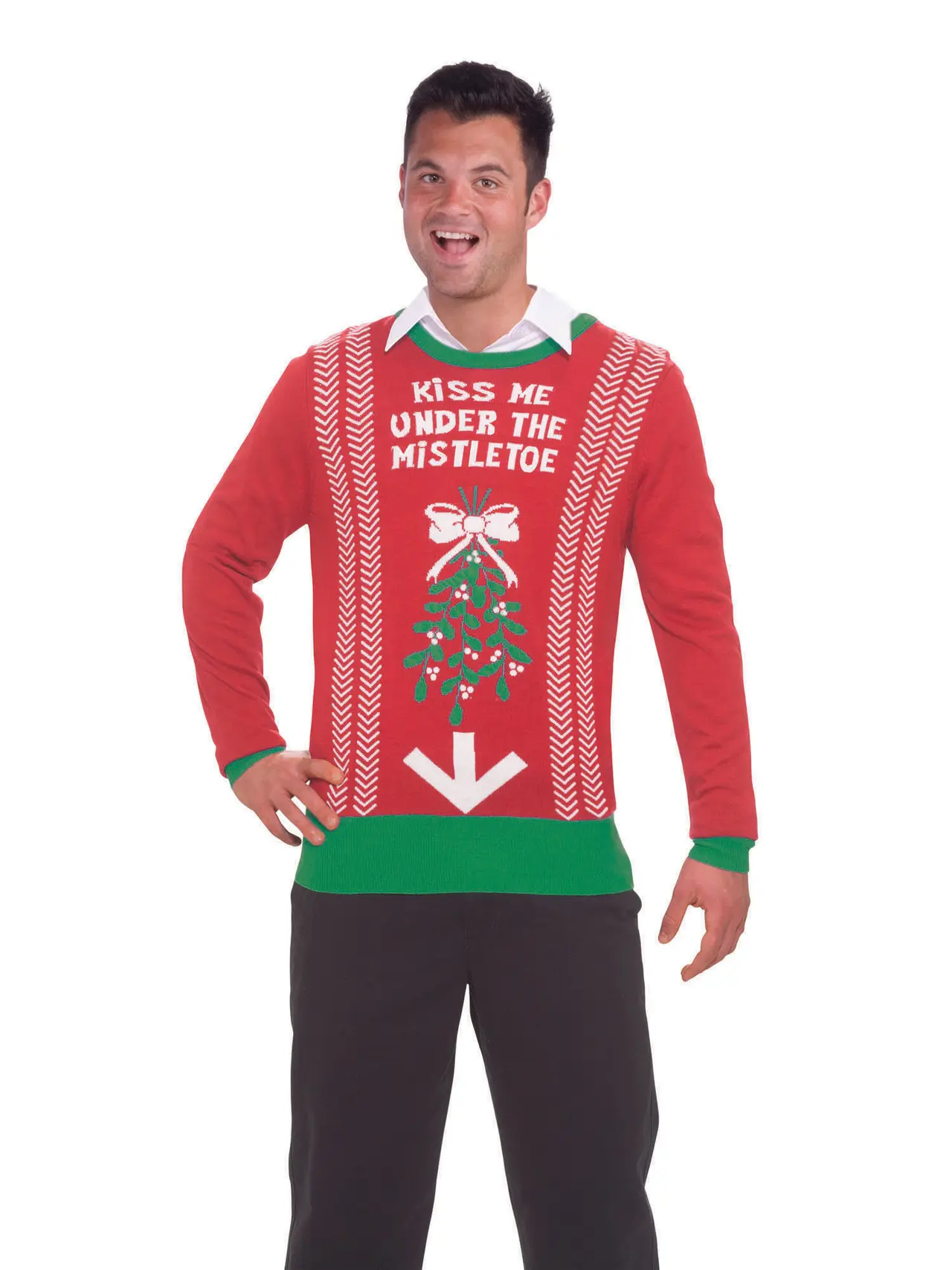 Julesweater med mistelten