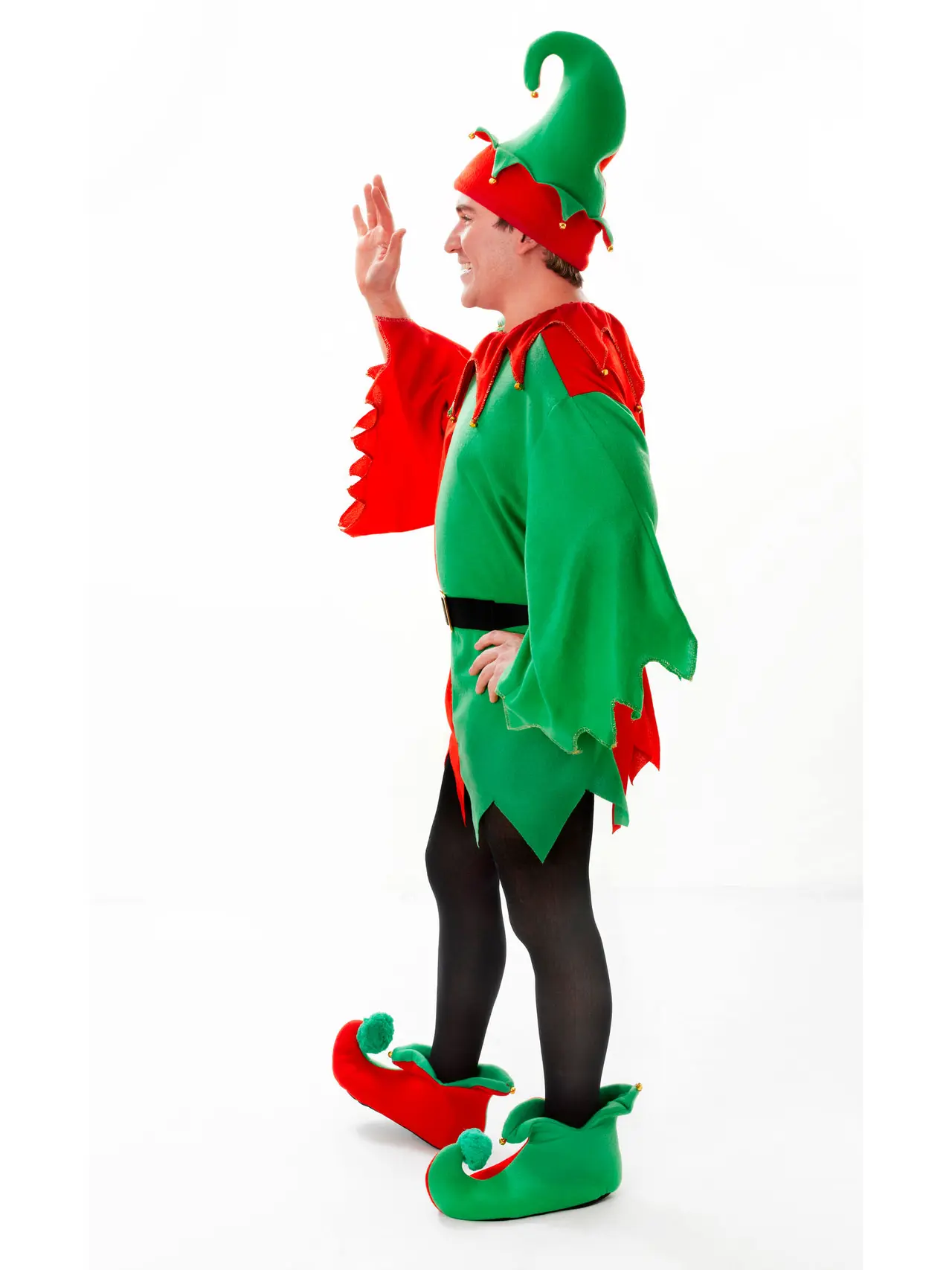 Nisse/julemandens hjælper – kostume til voksne