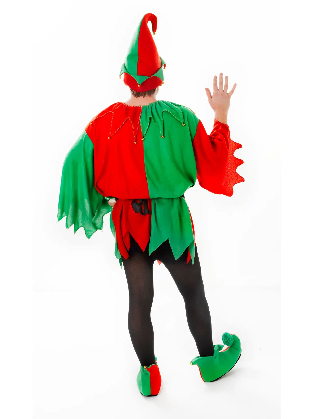 Nisse/julemandens hjælper – kostume til voksne