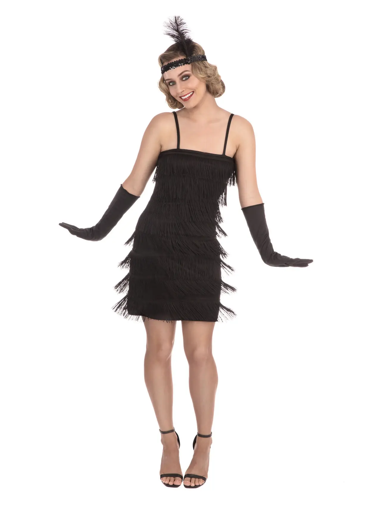 Sort flapperkjole – kostume til damer