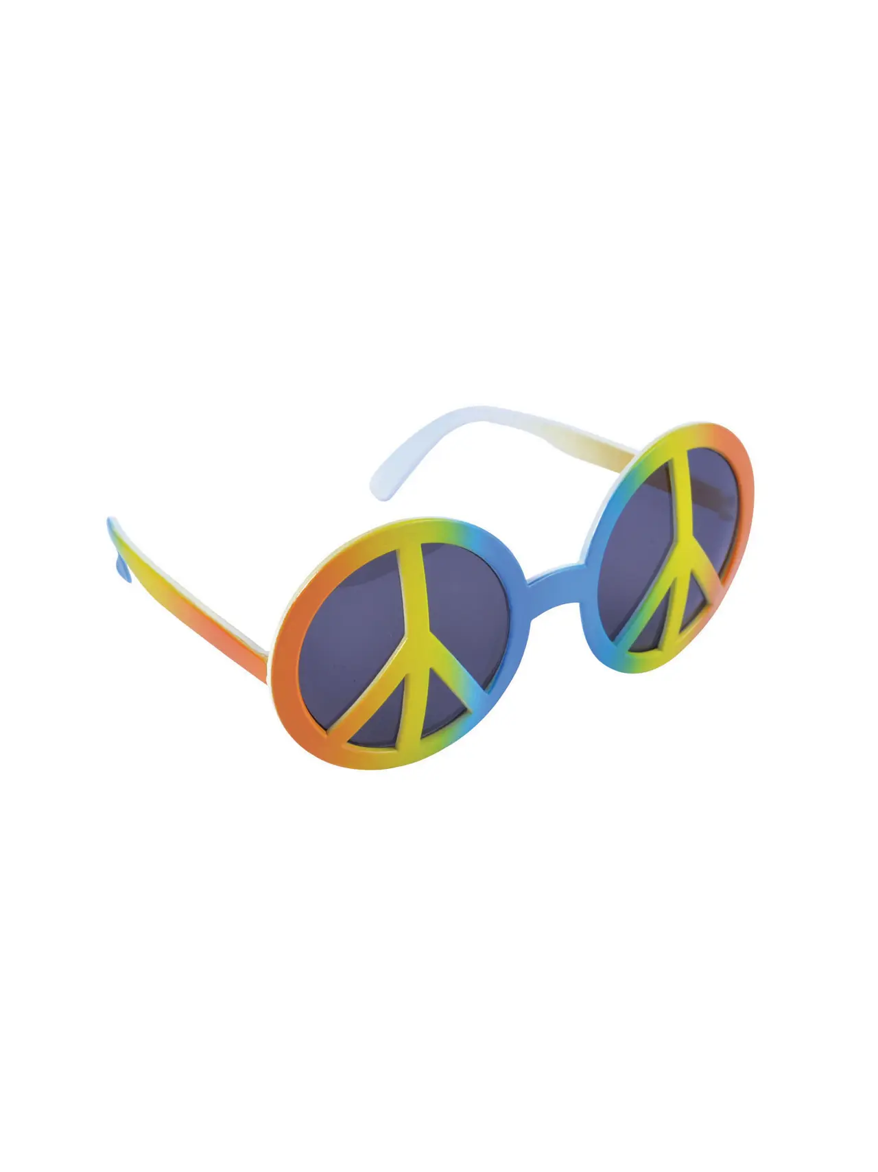 Regnbuefarvede peace-briller