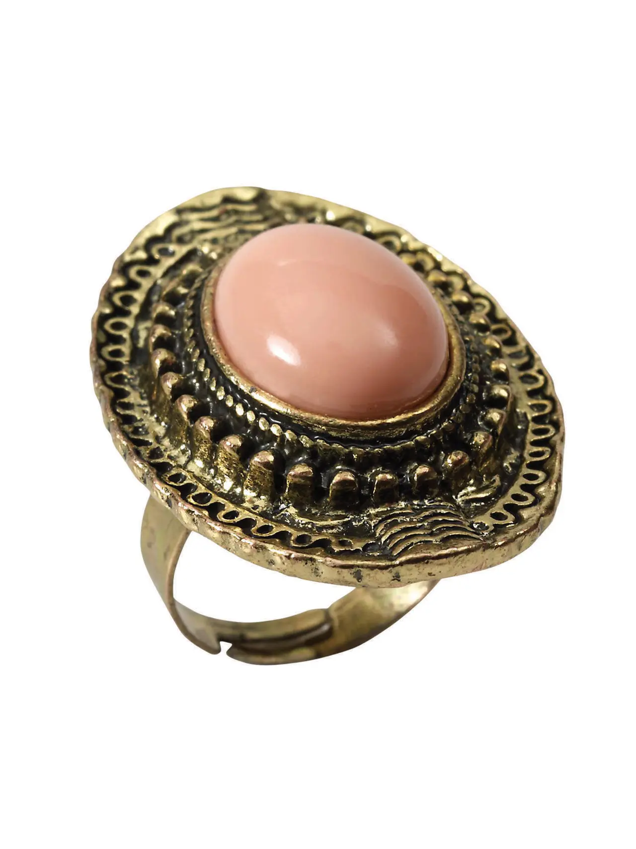 Ring med pink sten