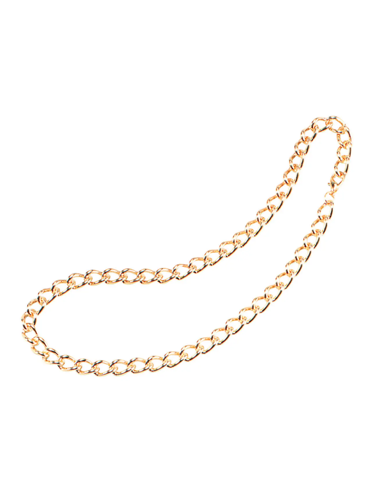 Kraftig guldkæde, 61 cm