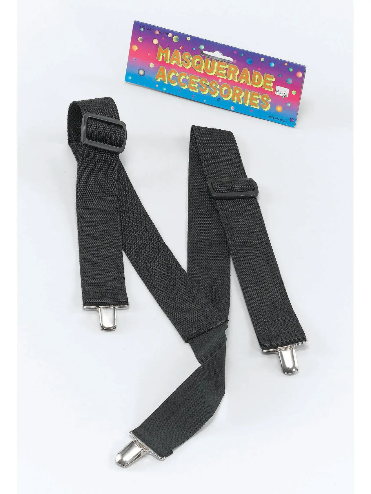 Sorte seler med metalclips