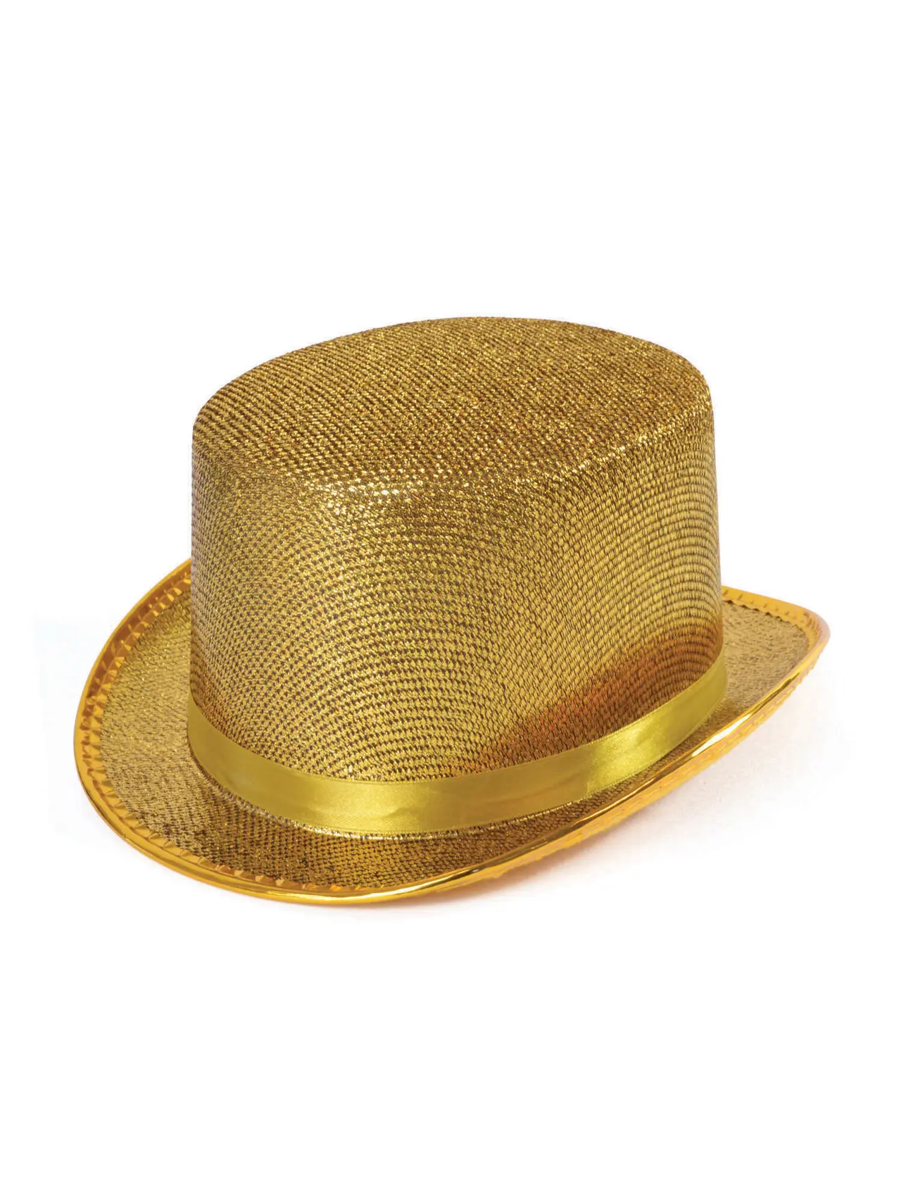 Høj hat i guld lurex