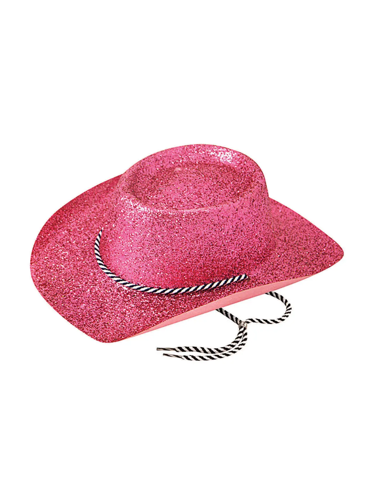 Lyserød cowboyhat med glimmer