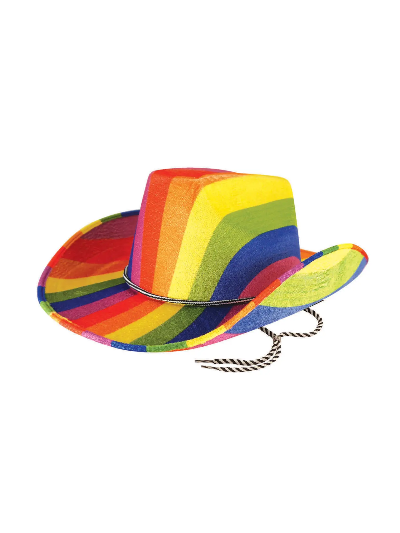 Cowboyhat med regnbueprint