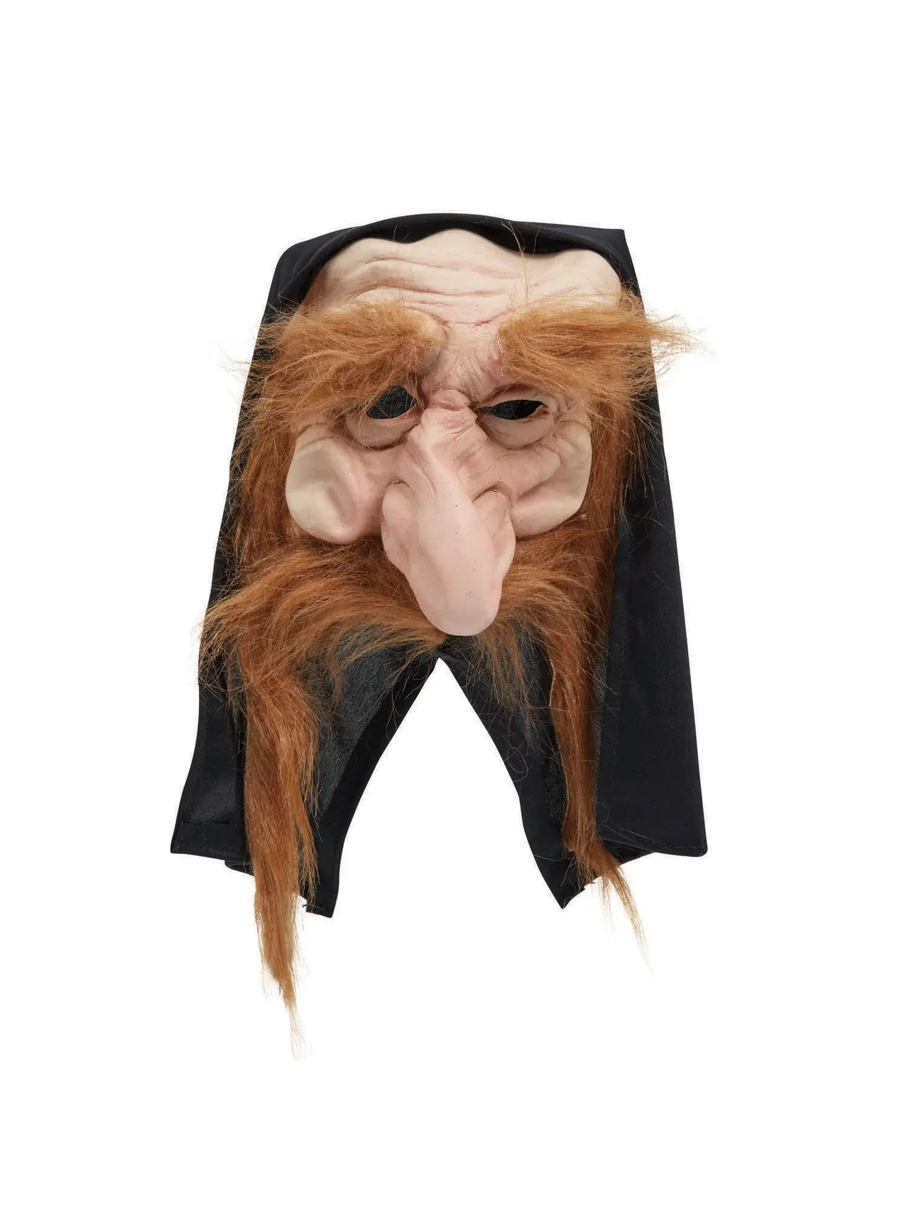 Gnomemaske med hætte og skæg
