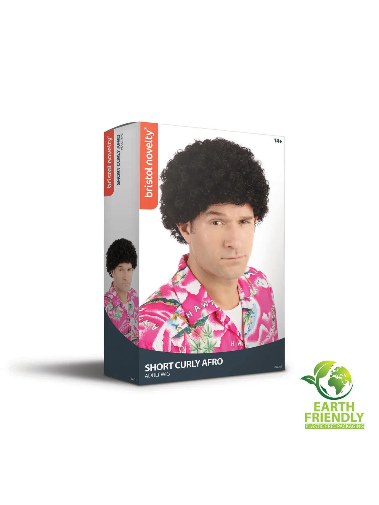 Kort krøllet afroparyk