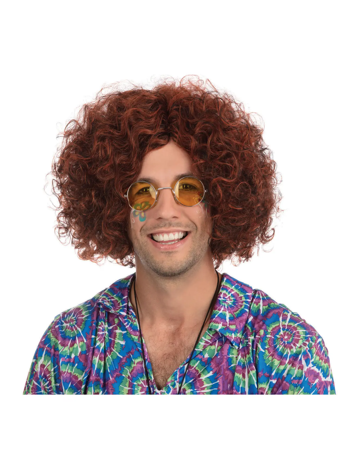 Hippieparyk med krøllet afro