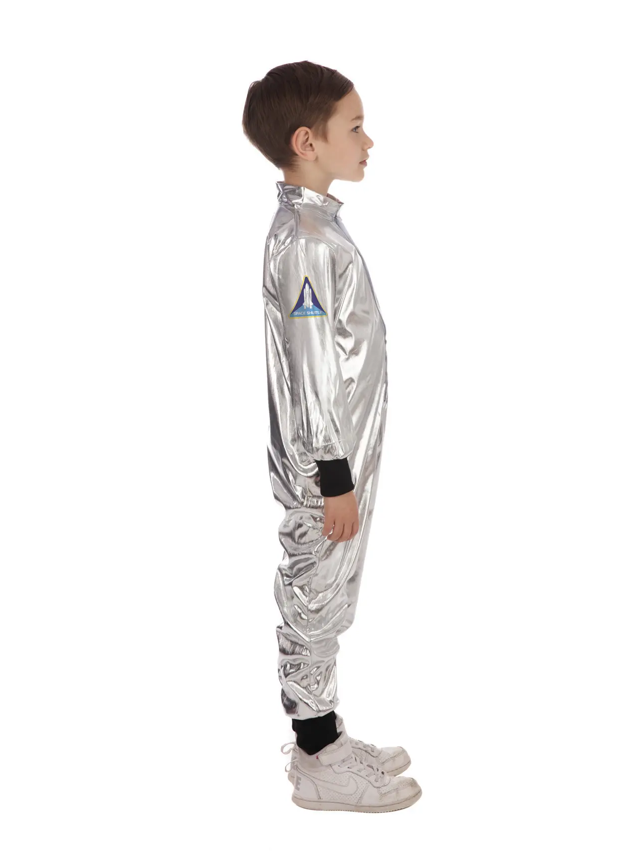 Astronaut i sølv – kostume til drenge, 3-4 år