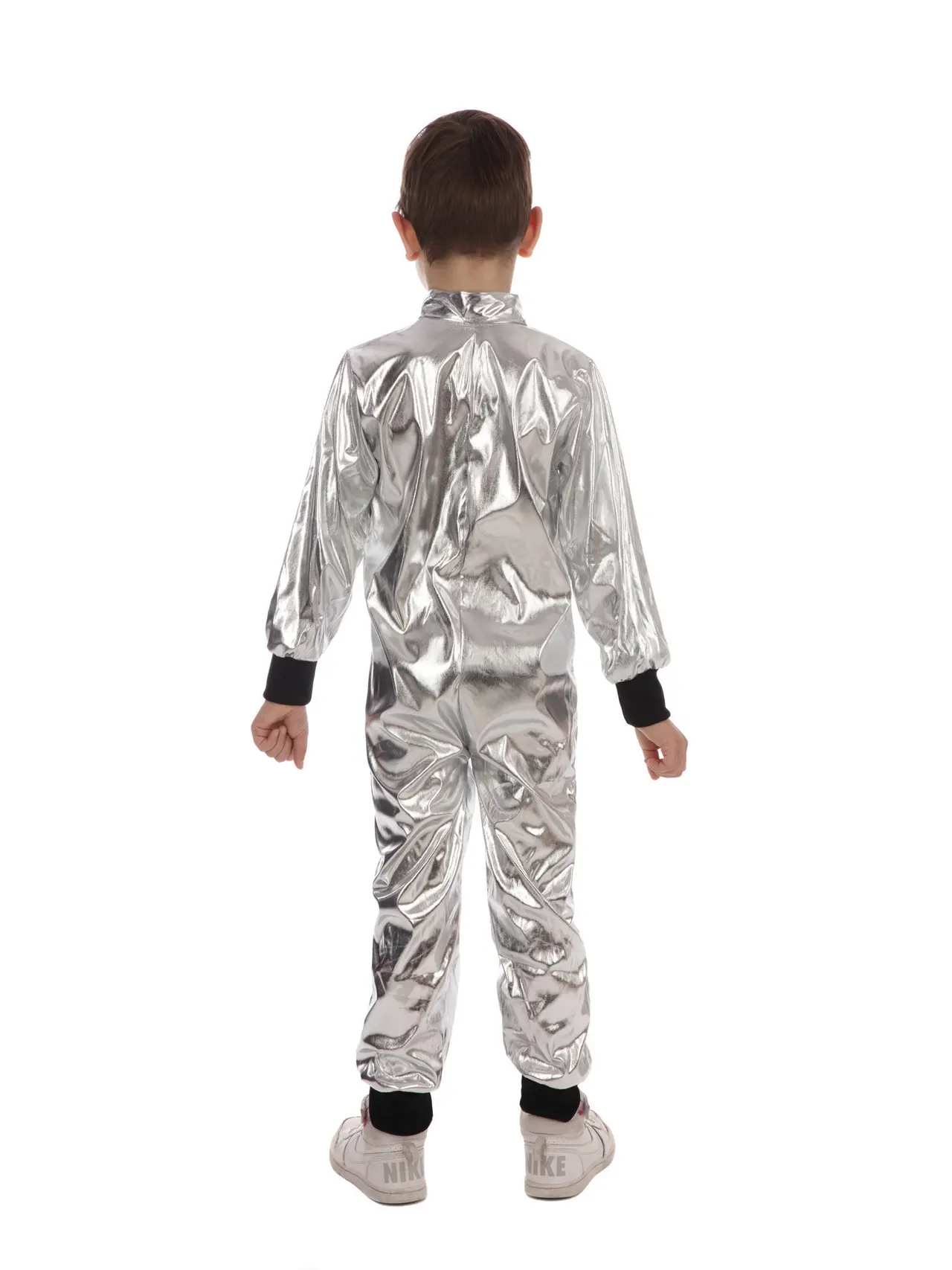 Astronaut i sølv – kostume til drenge, 5-6 år