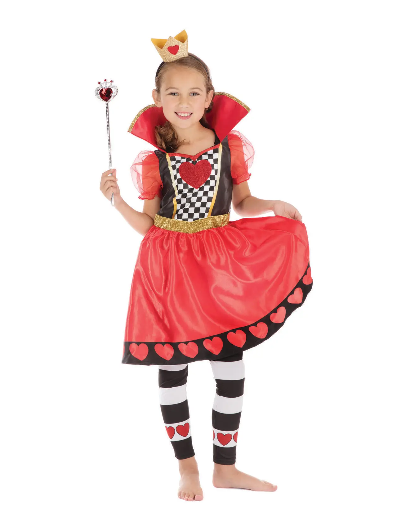 Hjertedronning – kostume til piger, 3-4 år