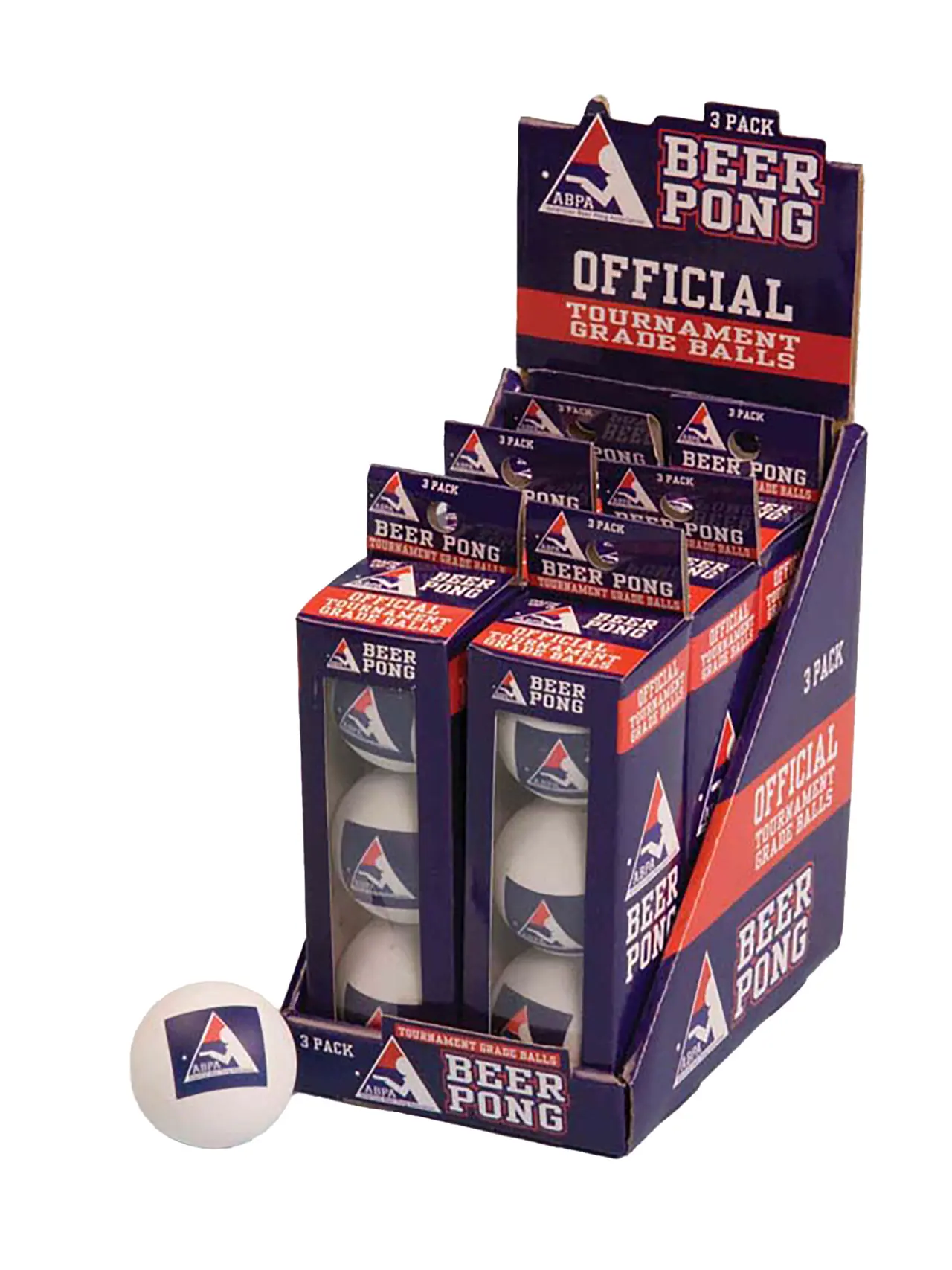 Beer pong-bolde, 3 stk.
